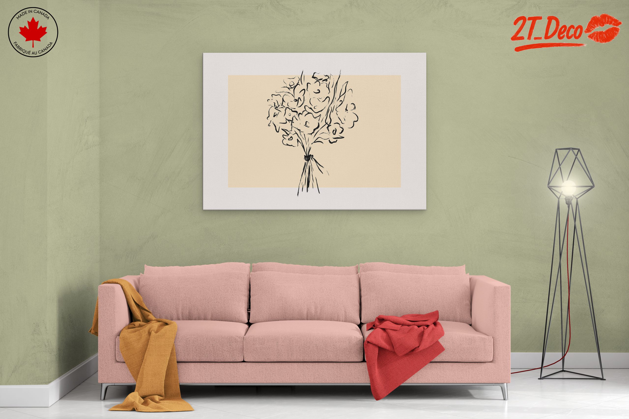 Stylized Floral Arrangement Art 2 - Image 2