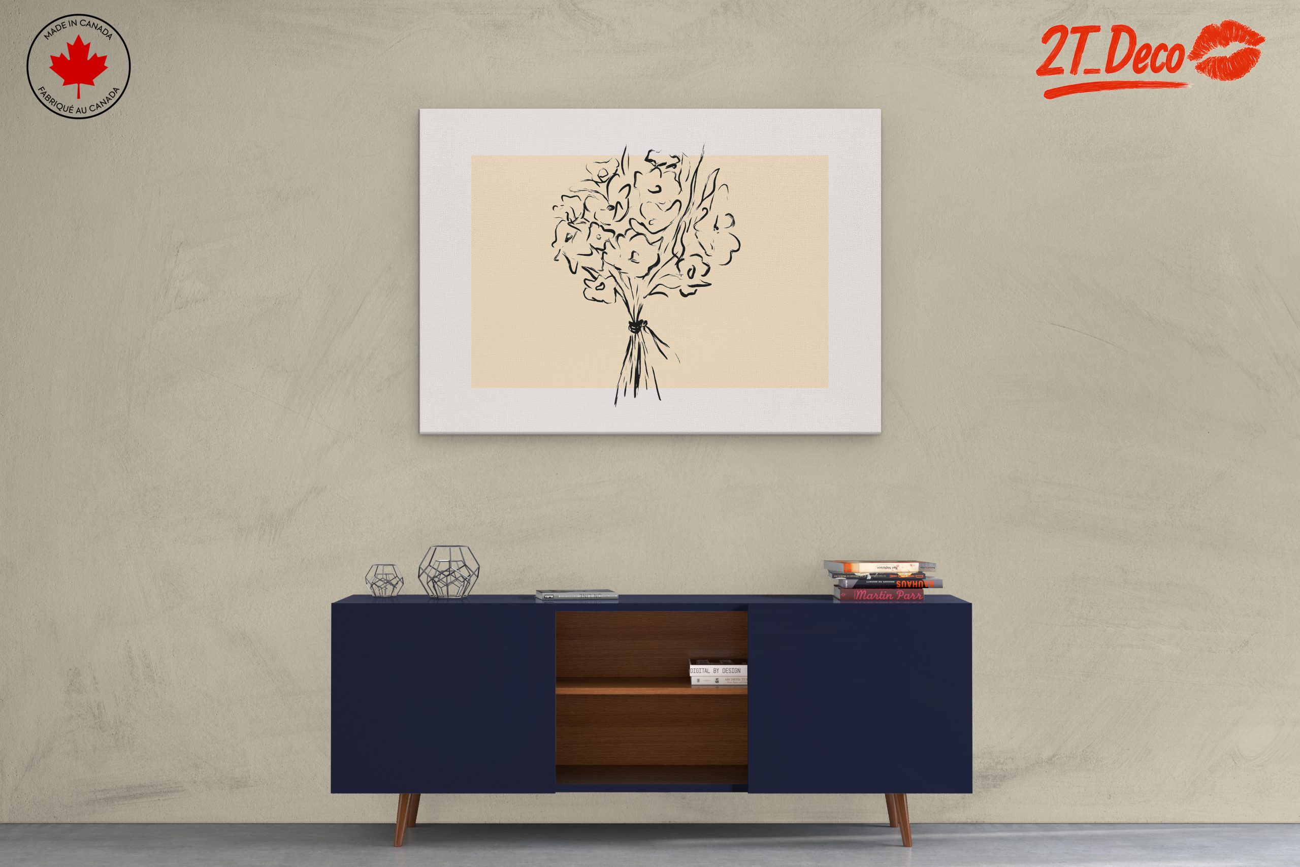 Stylized Floral Arrangement Art 2 - Image 3