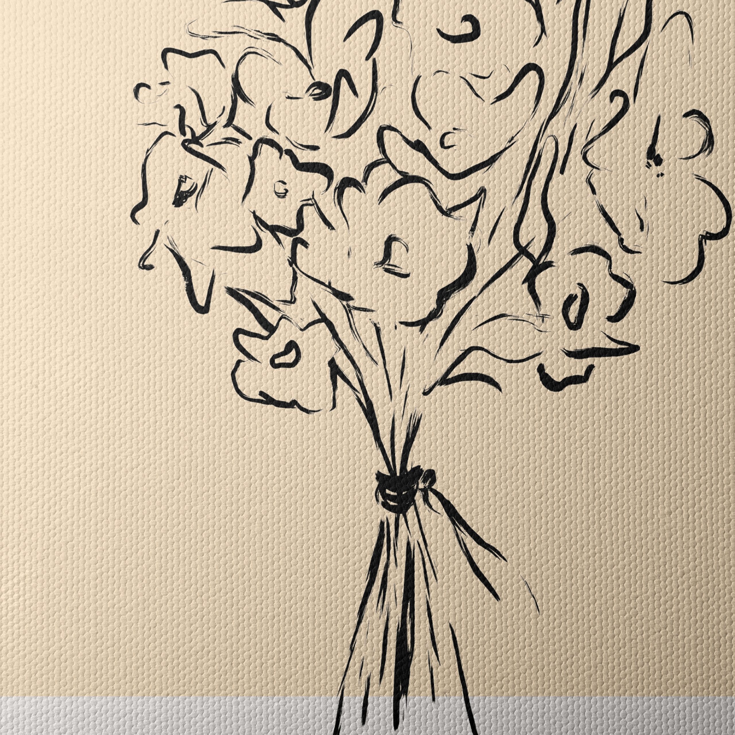 Stylized Floral Arrangement Art 2 - Image 4