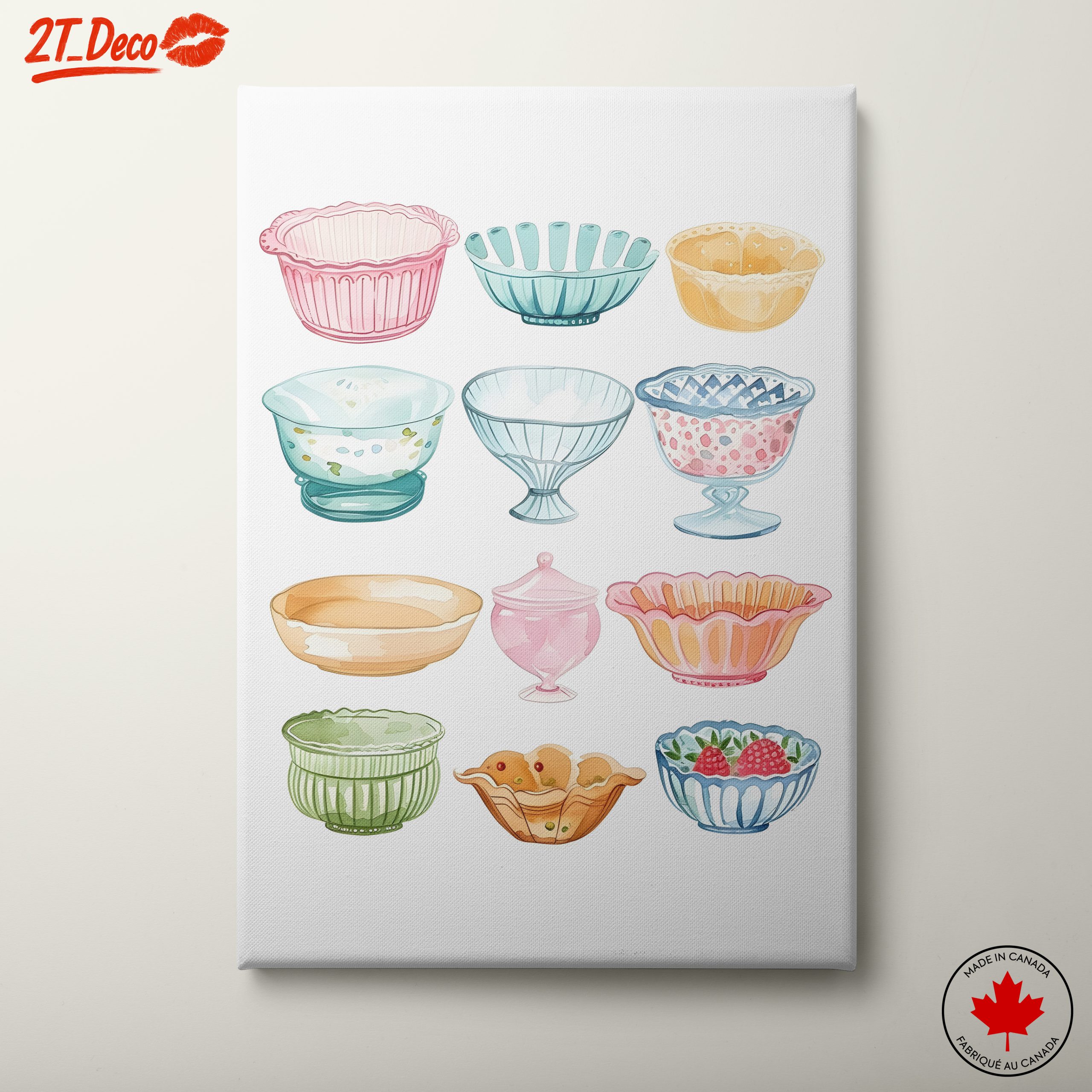 Colorful Kitchenware Illustrations for a Cheerful Home