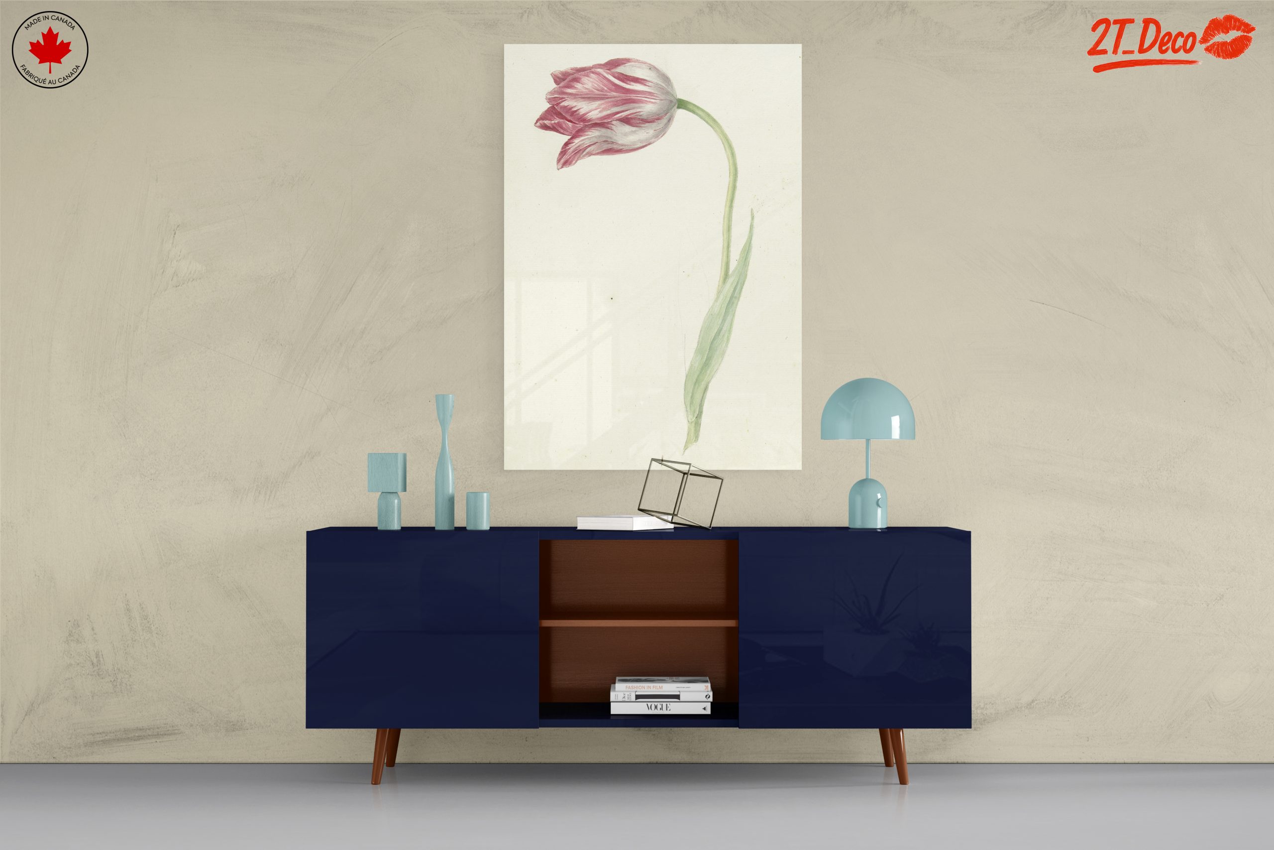 Delicate Botanical Tulip Artwork - Image 8