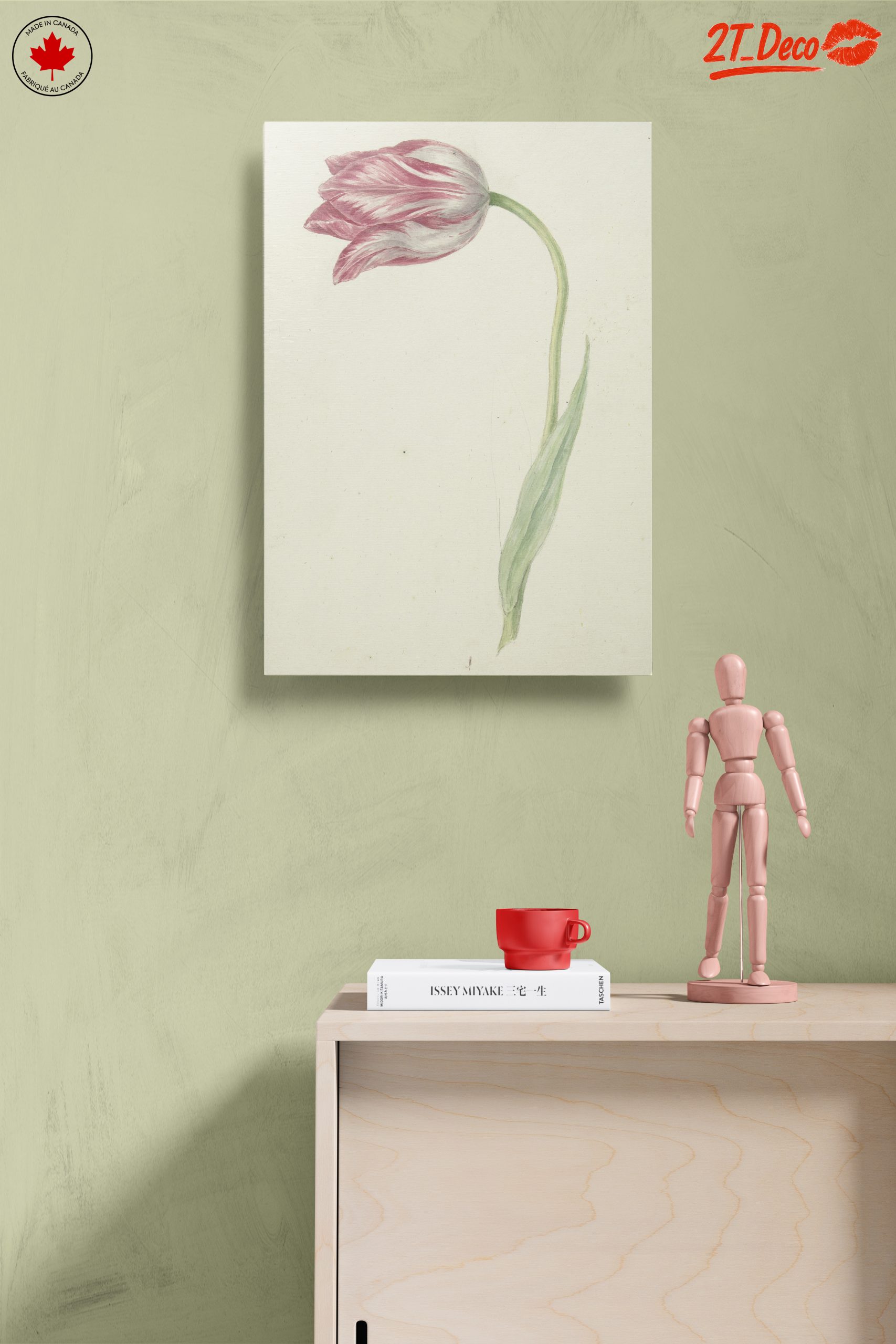 Delicate Botanical Tulip Artwork - Image 14