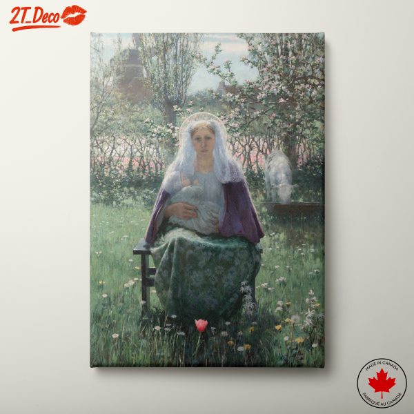 Mother and Child in Serene Nature Setting