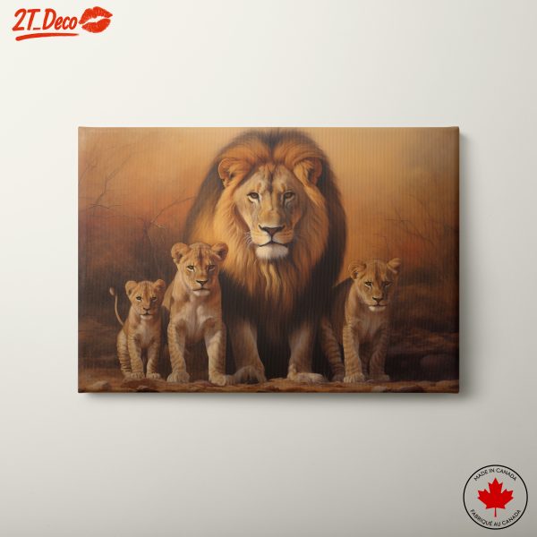Majestic Lion Family Artwork