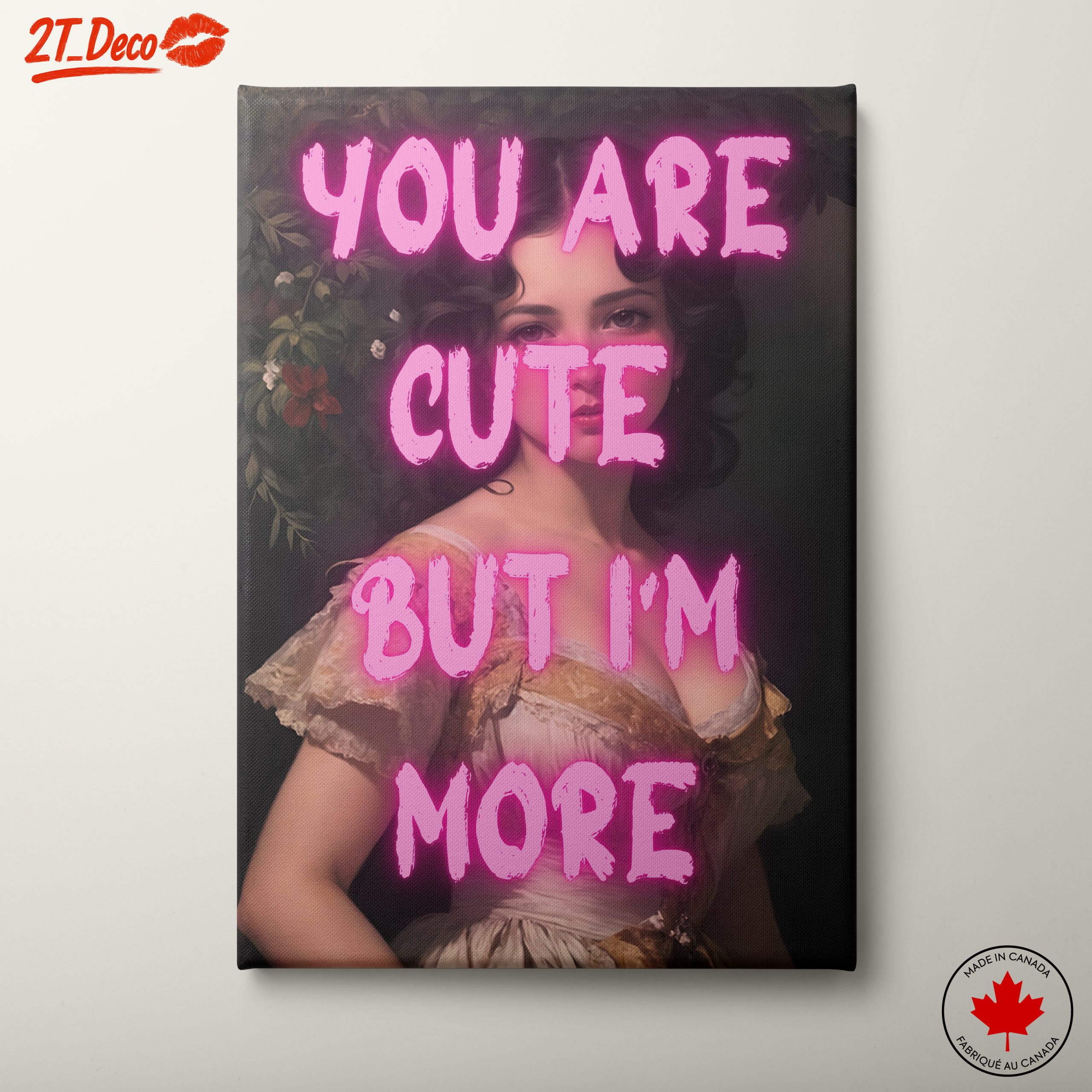 Contemporary Portrait with Playful Text