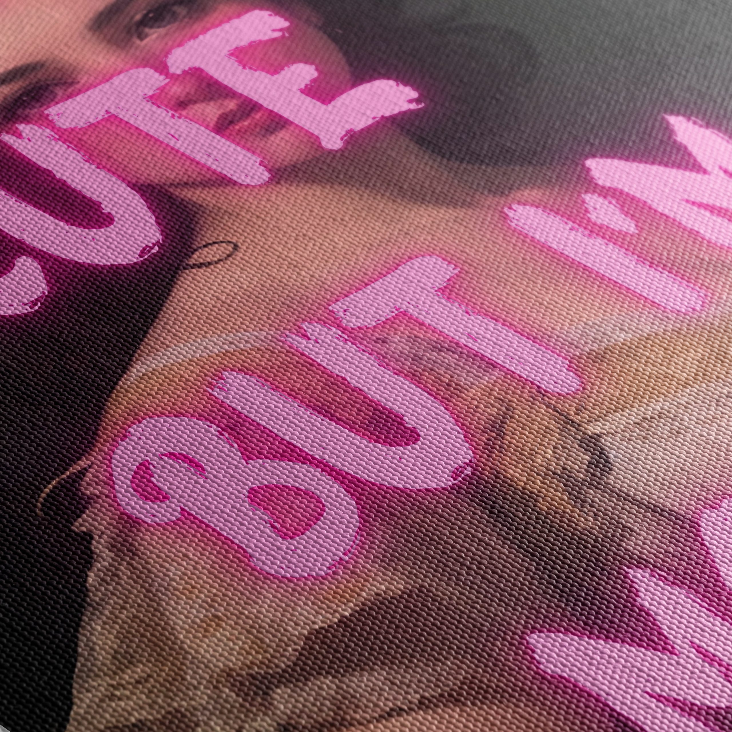 Contemporary Portrait with Playful Text - Image 5