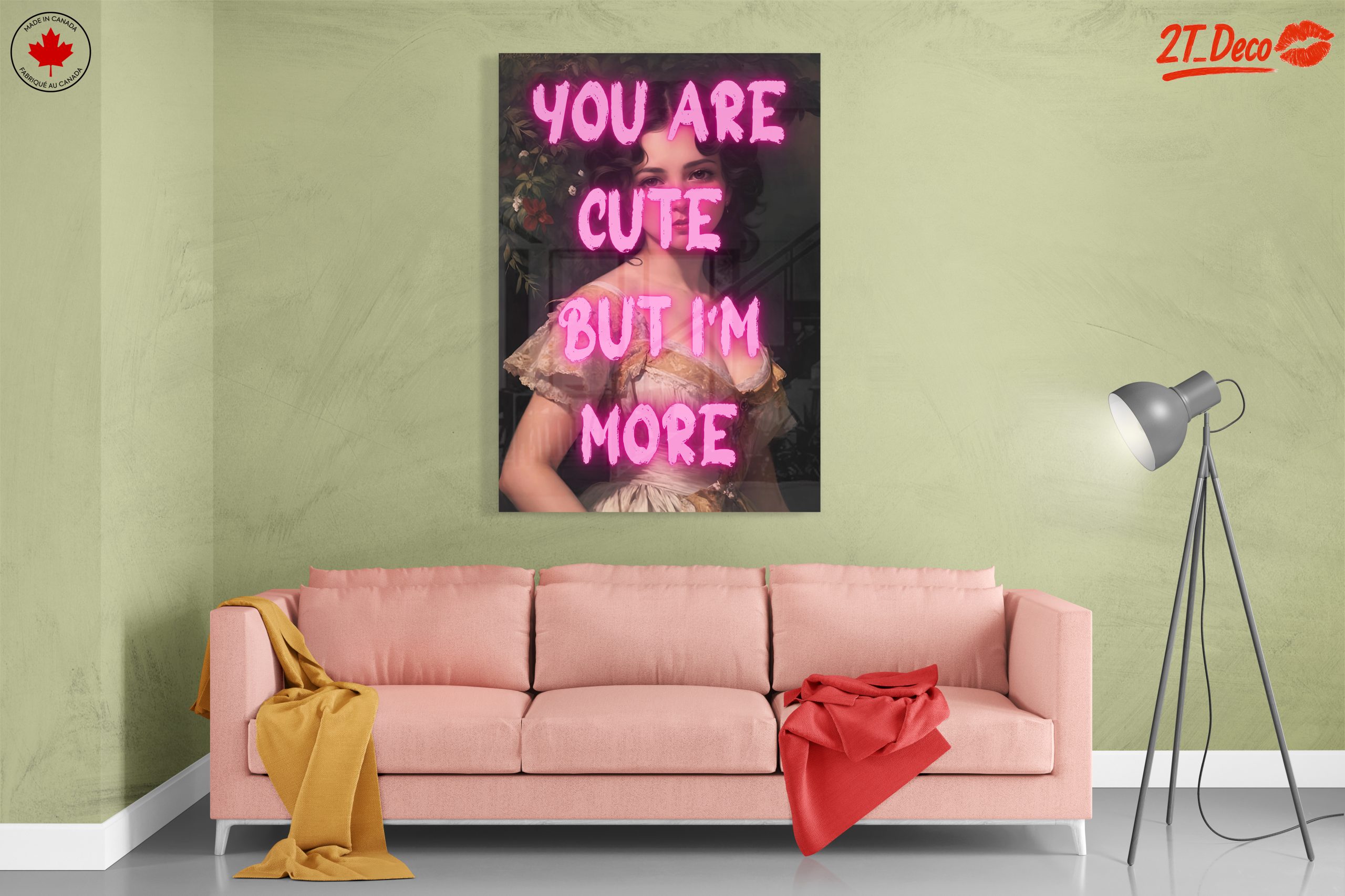 Contemporary Portrait with Playful Text - Image 7