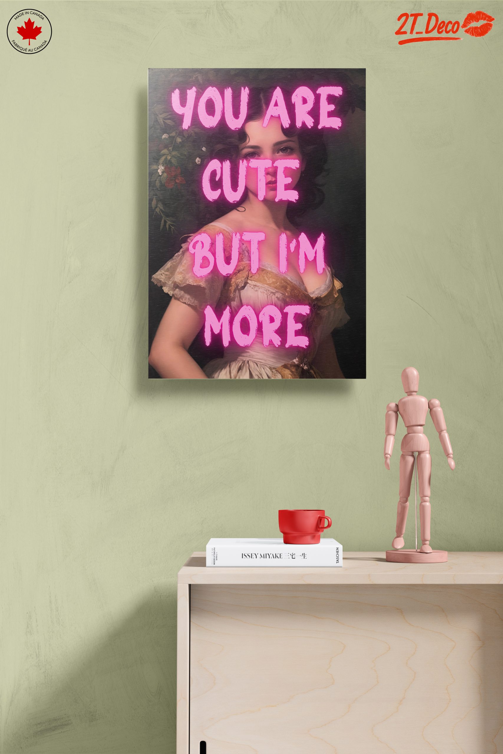 Contemporary Portrait with Playful Text - Image 14