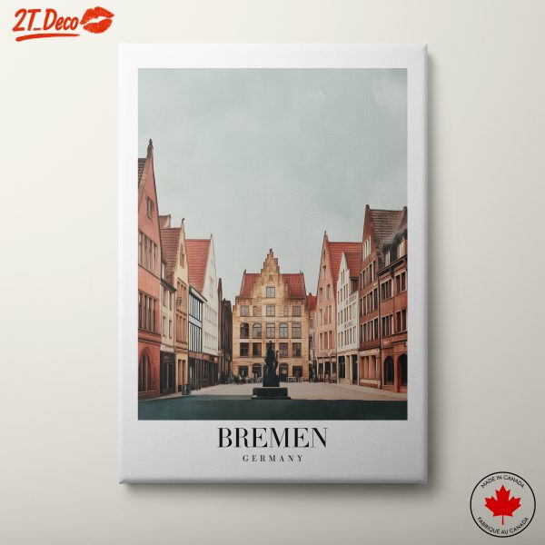 Beautiful Urban Landscape Art of Bremen, Germany