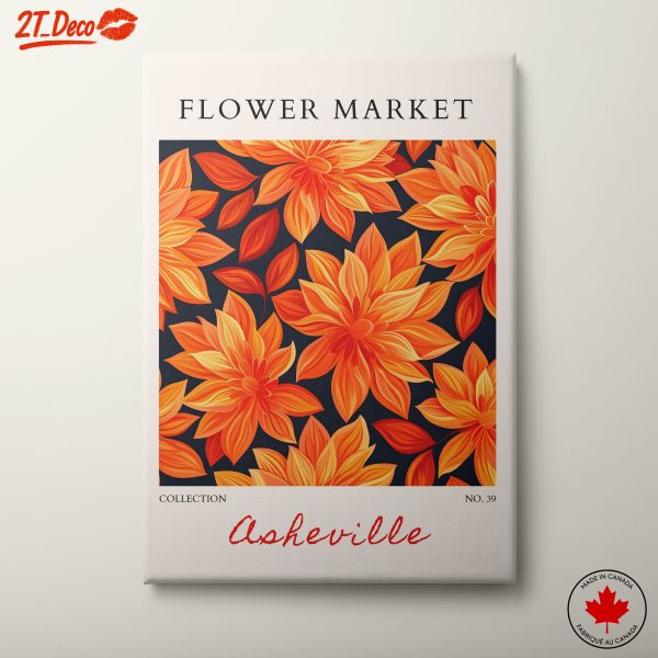 Vibrant Floral Art from Flower Market Collection