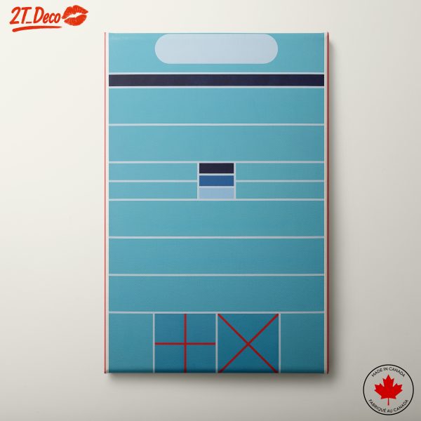 Geometric Abstract Ocean Blue Art