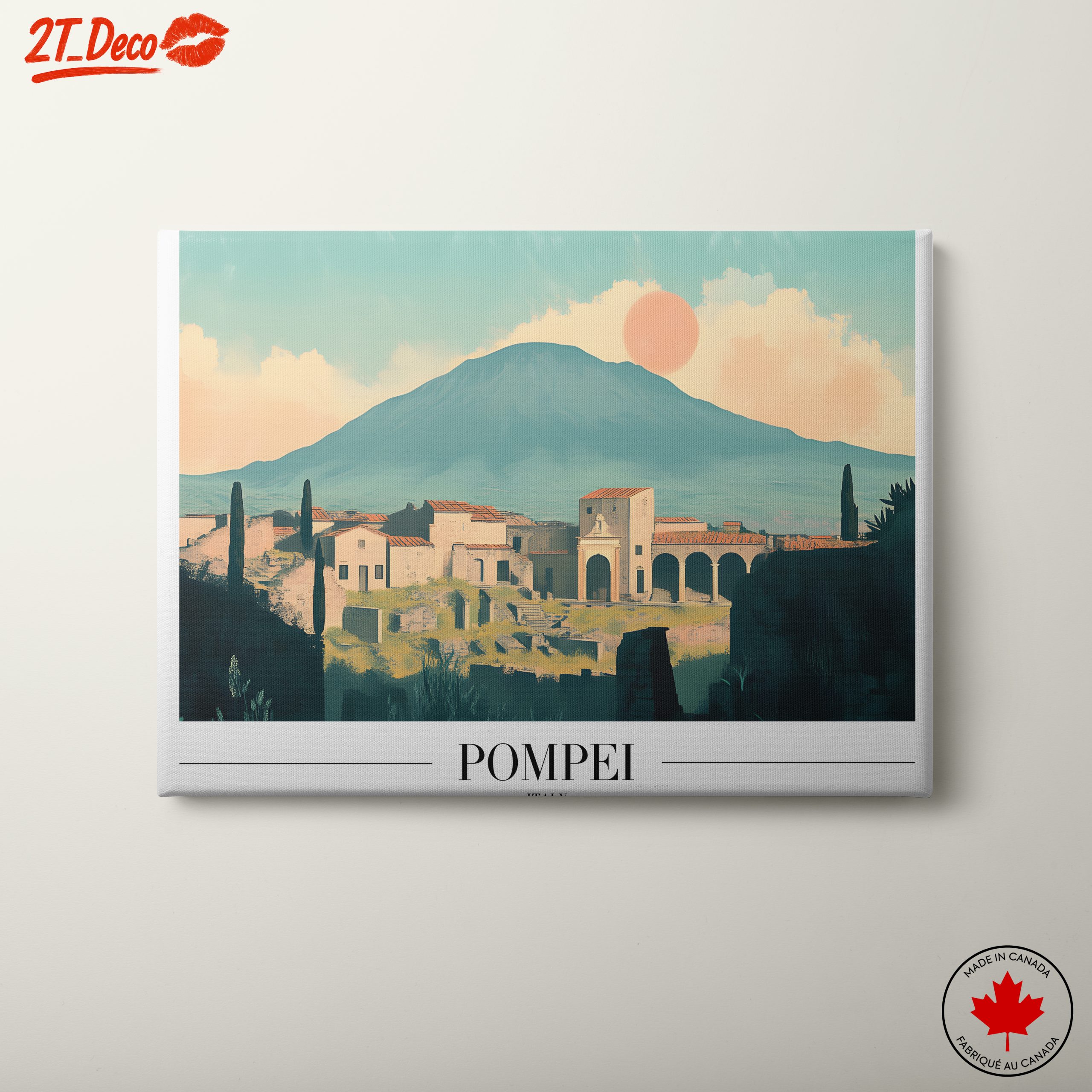 Pompeii Landscape with Mount Vesuvius