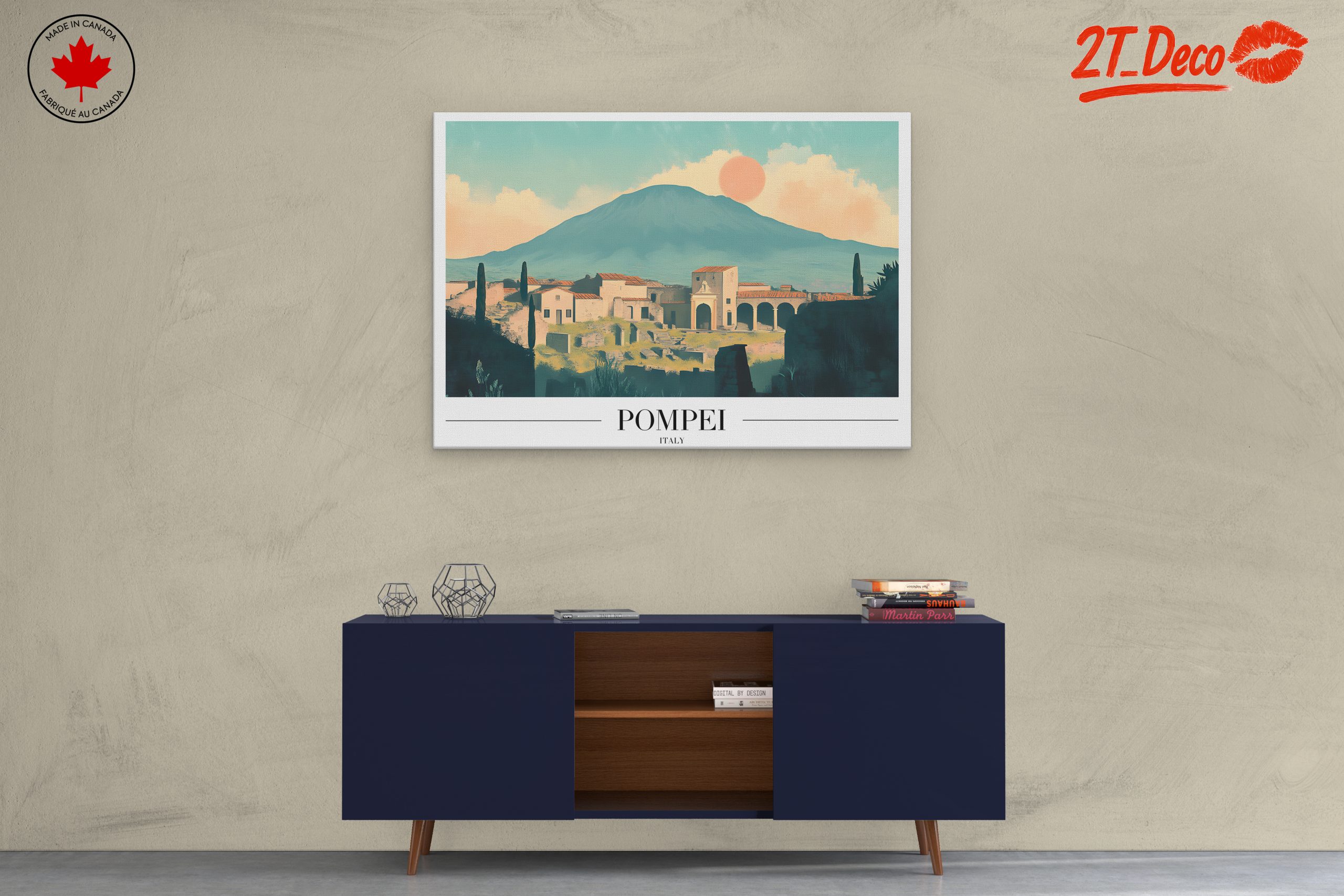 Pompeii Landscape with Mount Vesuvius - Image 3