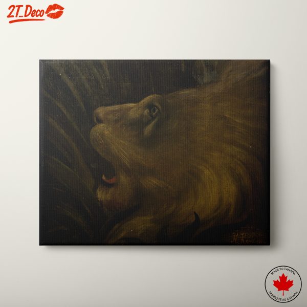 Majestic Lion Portrait in Dynamic Style
