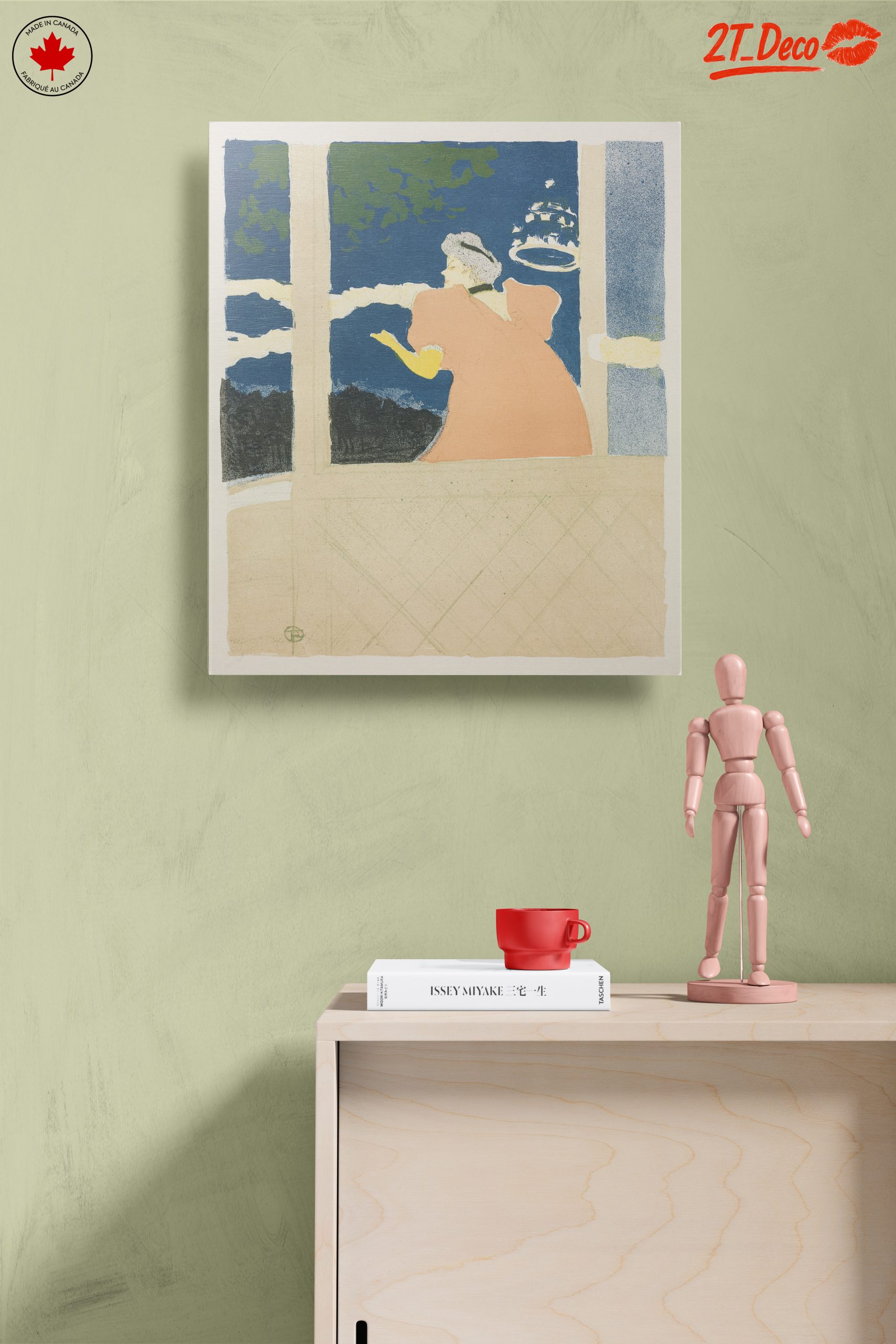 Woman in Pink Dress Gazing Out the Window - Image 14