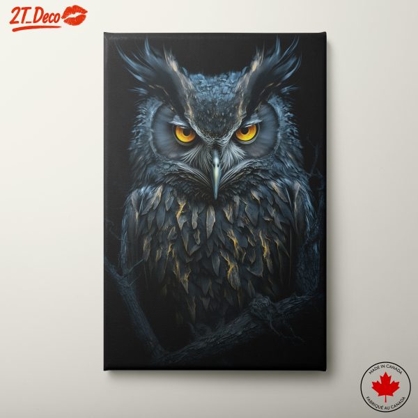 Majestic Owl Art in Whimsical Style