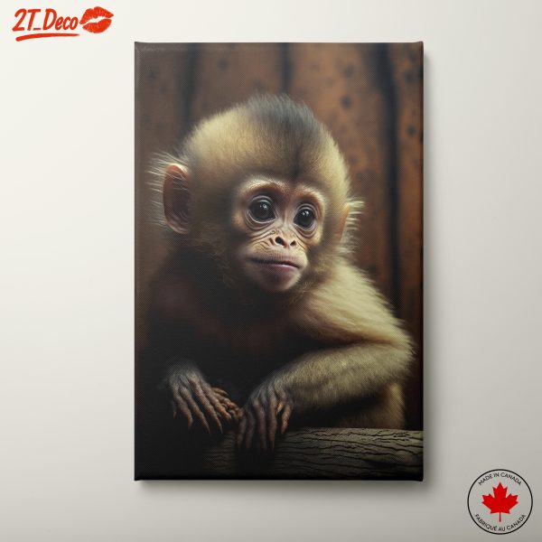 Adorable Baby Monkey Portrait