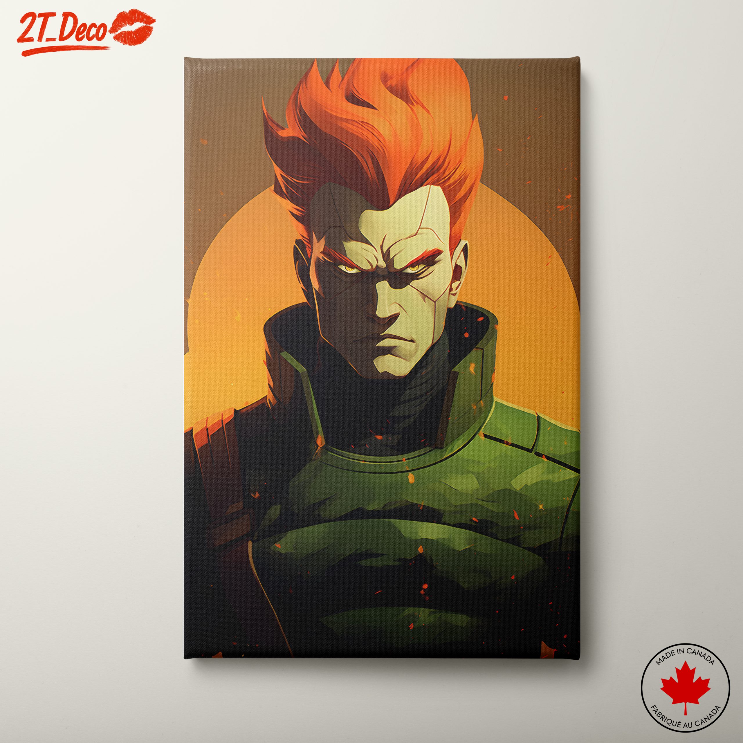 Striking Contemporary Character Art Display