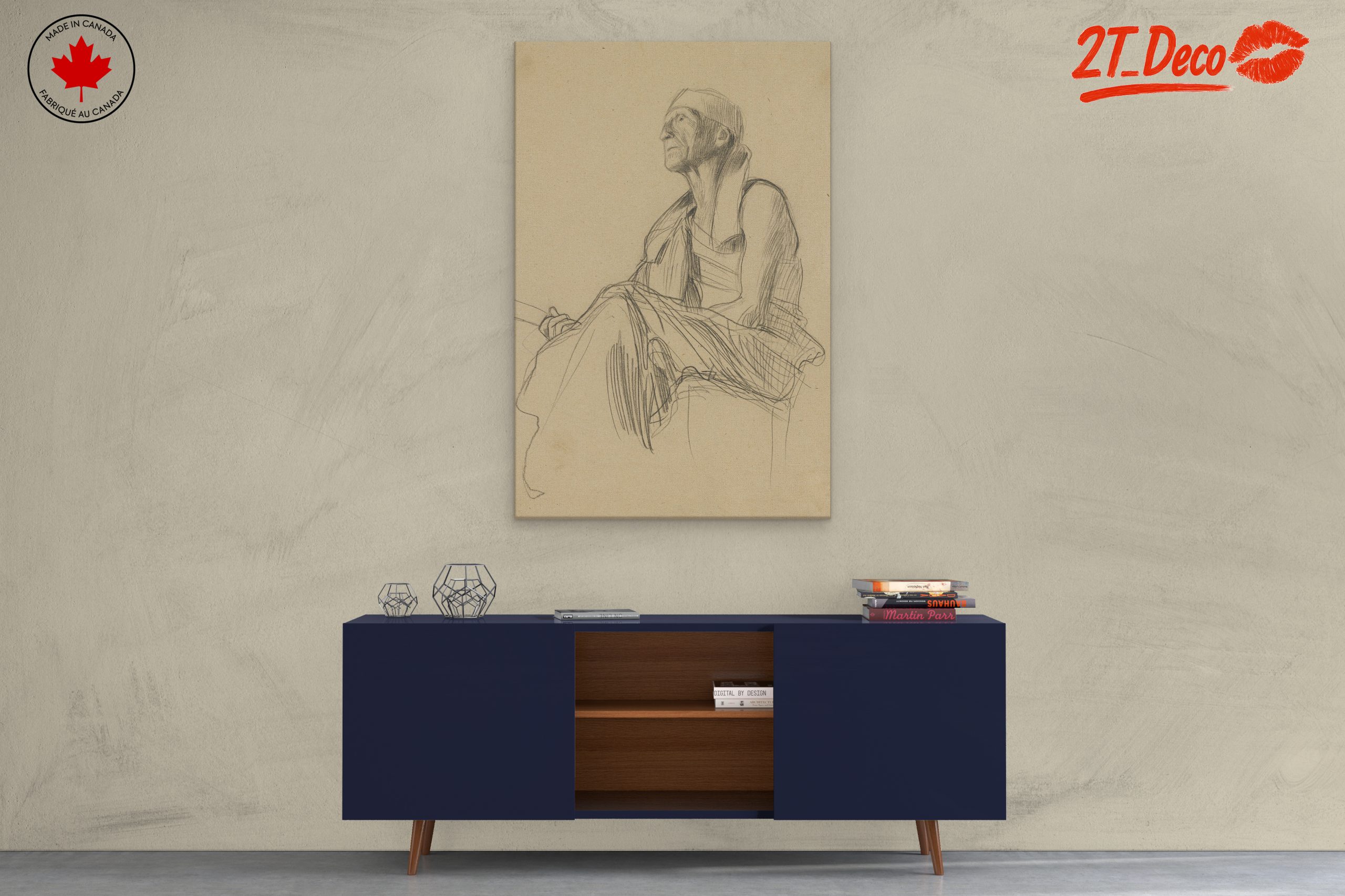 Stylized Contemporary Portrait of an Elderly Subject - Image 3