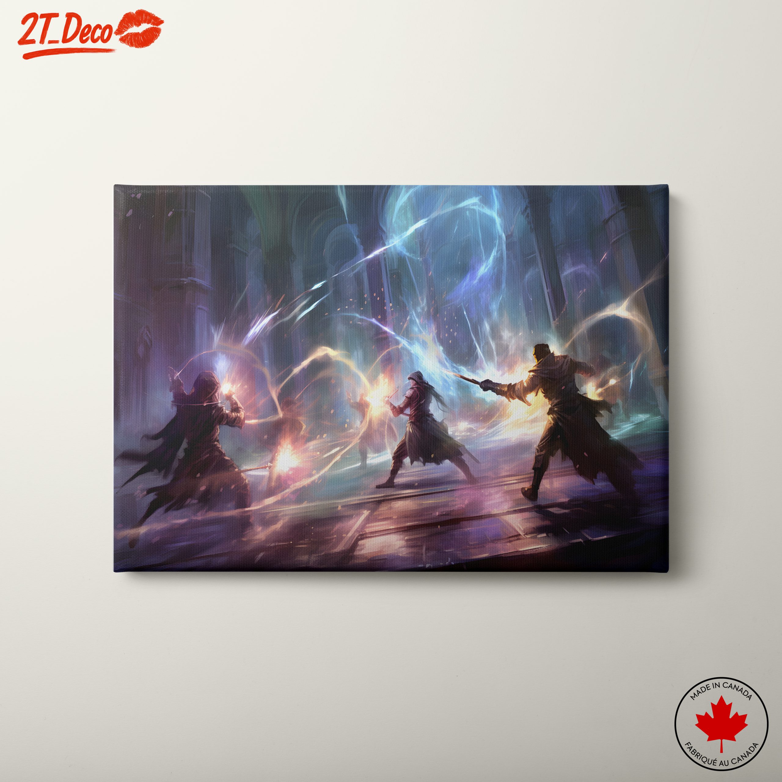 Epic Fantasy Character Battle Scene