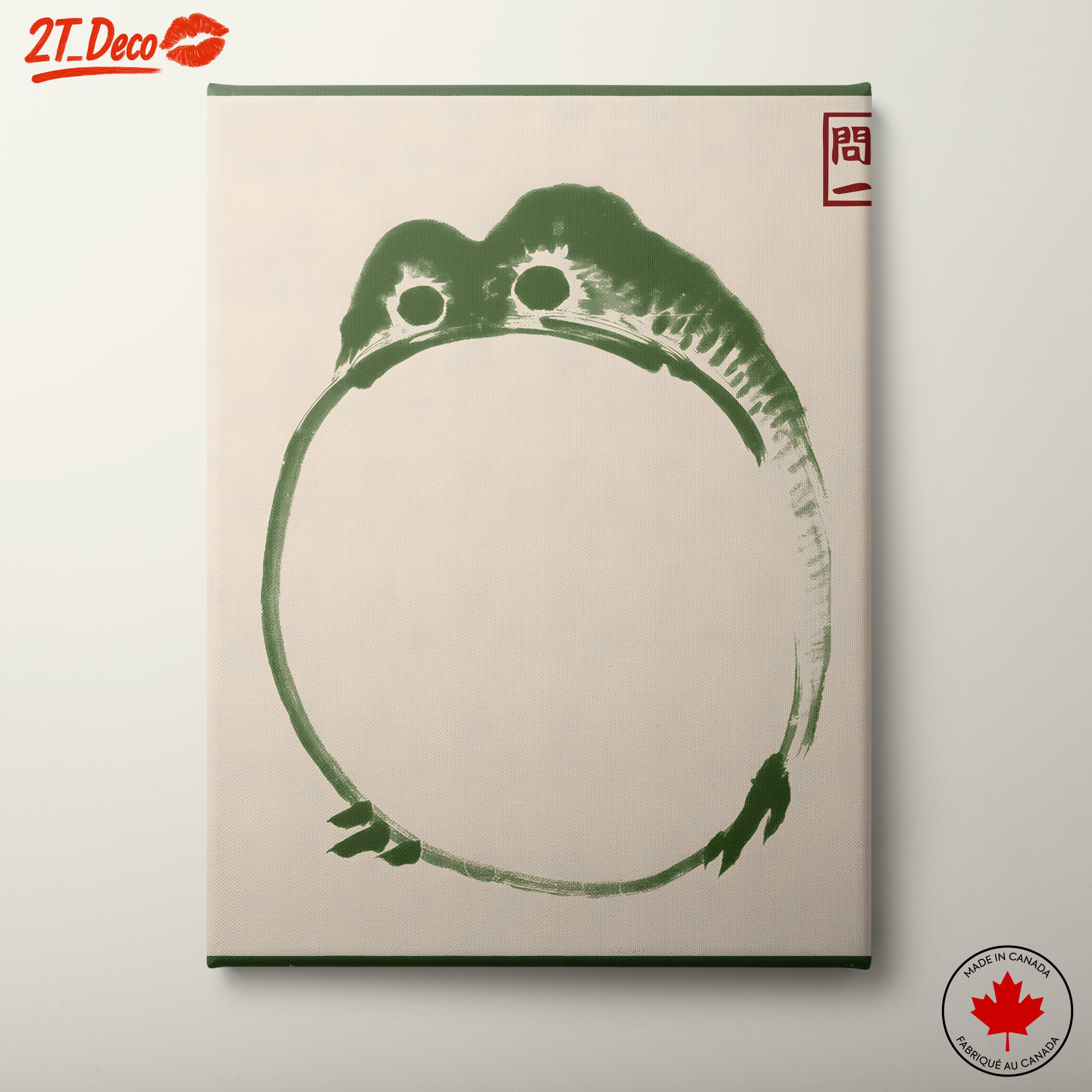 Stylized Frog Anatomical Illustration