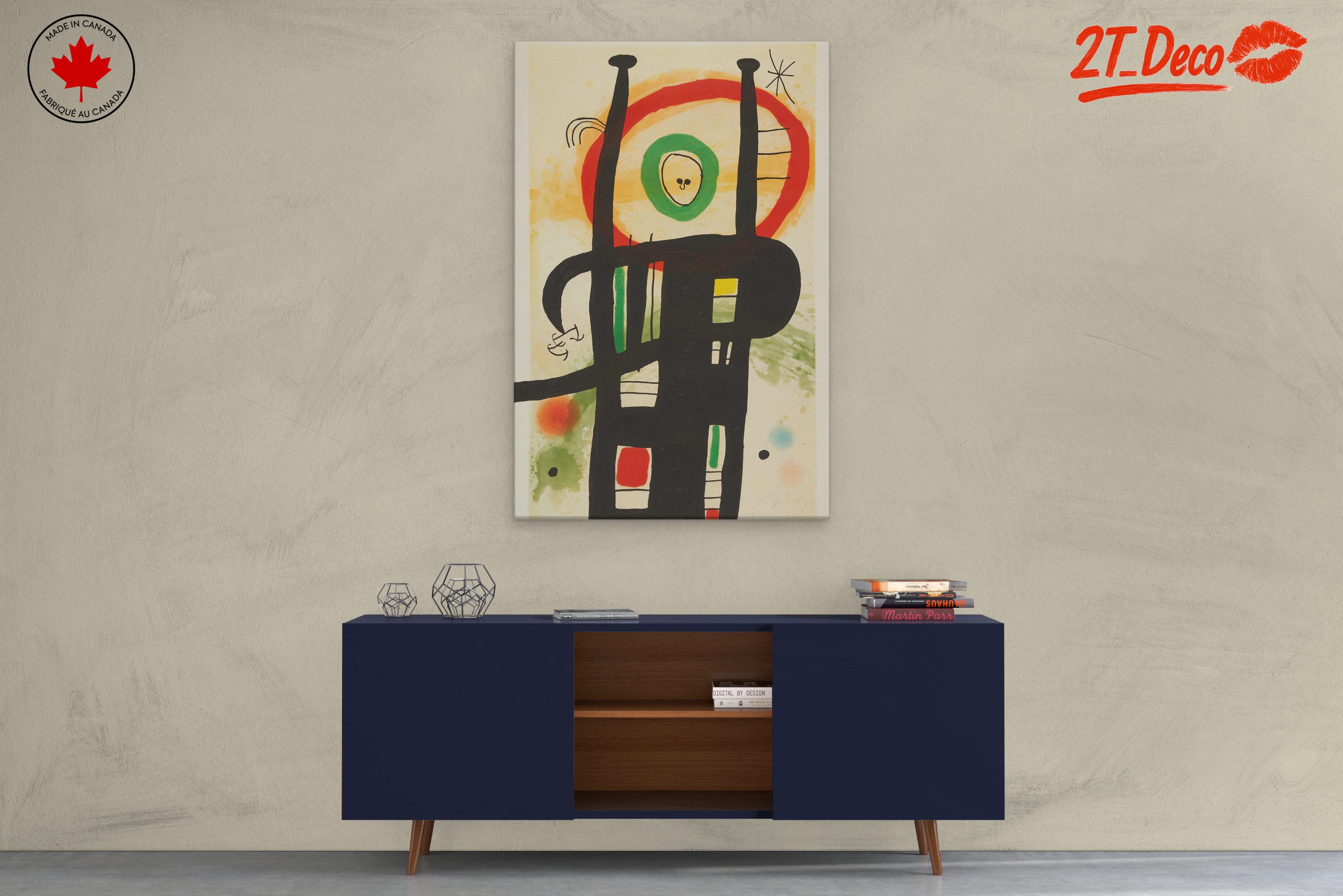 Vibrant Abstract Composition with Colorful Shapes - Image 3