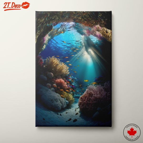 Vibrant Underwater Abstract Art