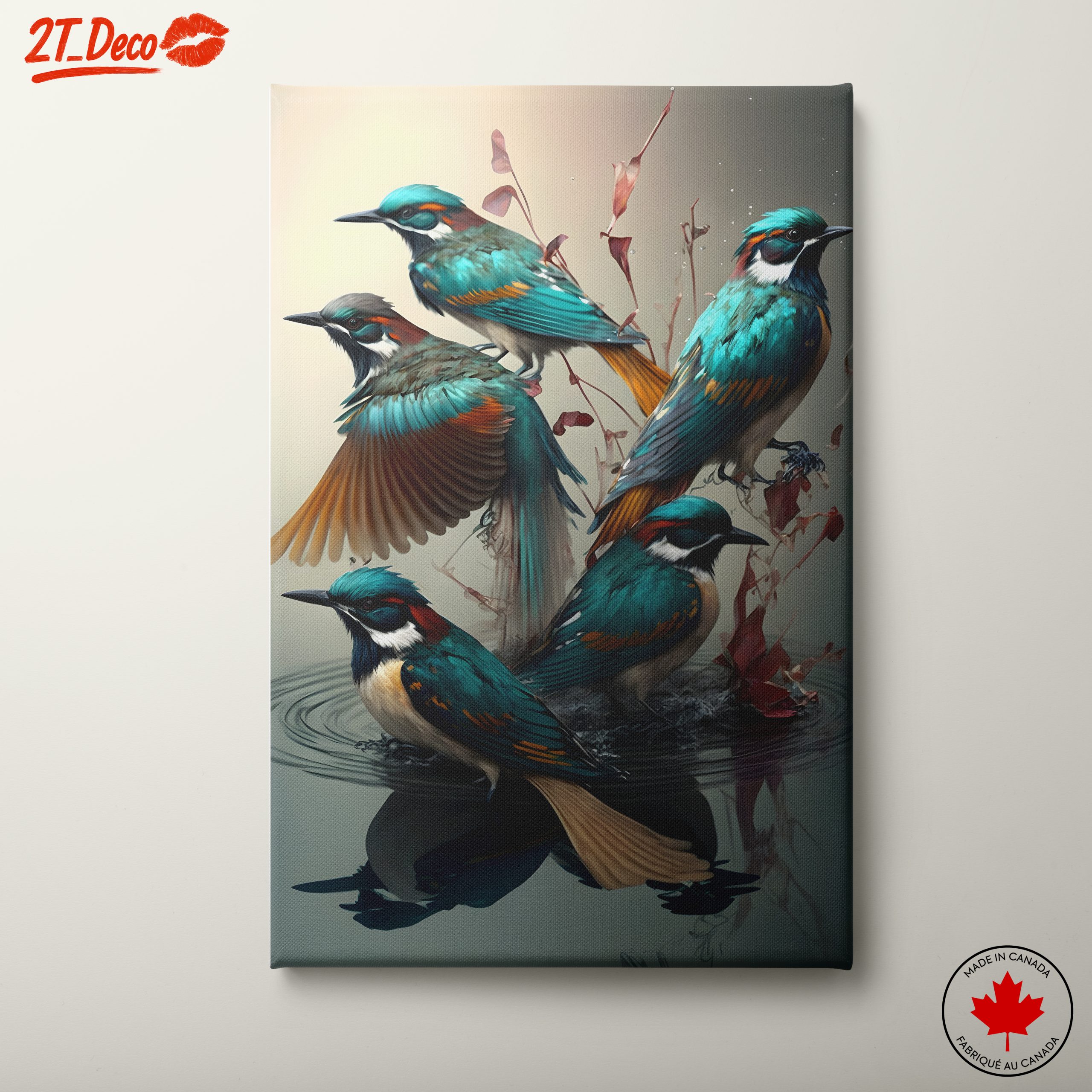 Vibrant Birds in a Natural Setting