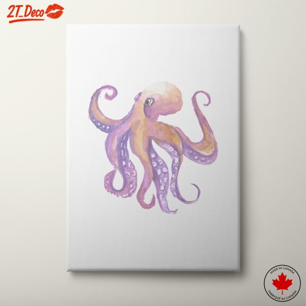 Abstract Octopus Watercolor Artwork