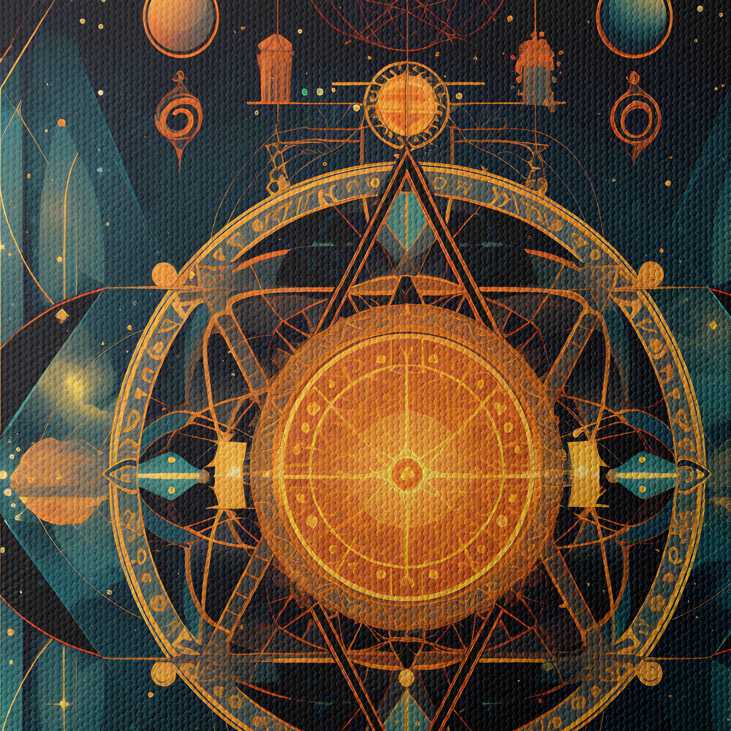 Celestial Abstract Design with Cosmic Elements - Image 4
