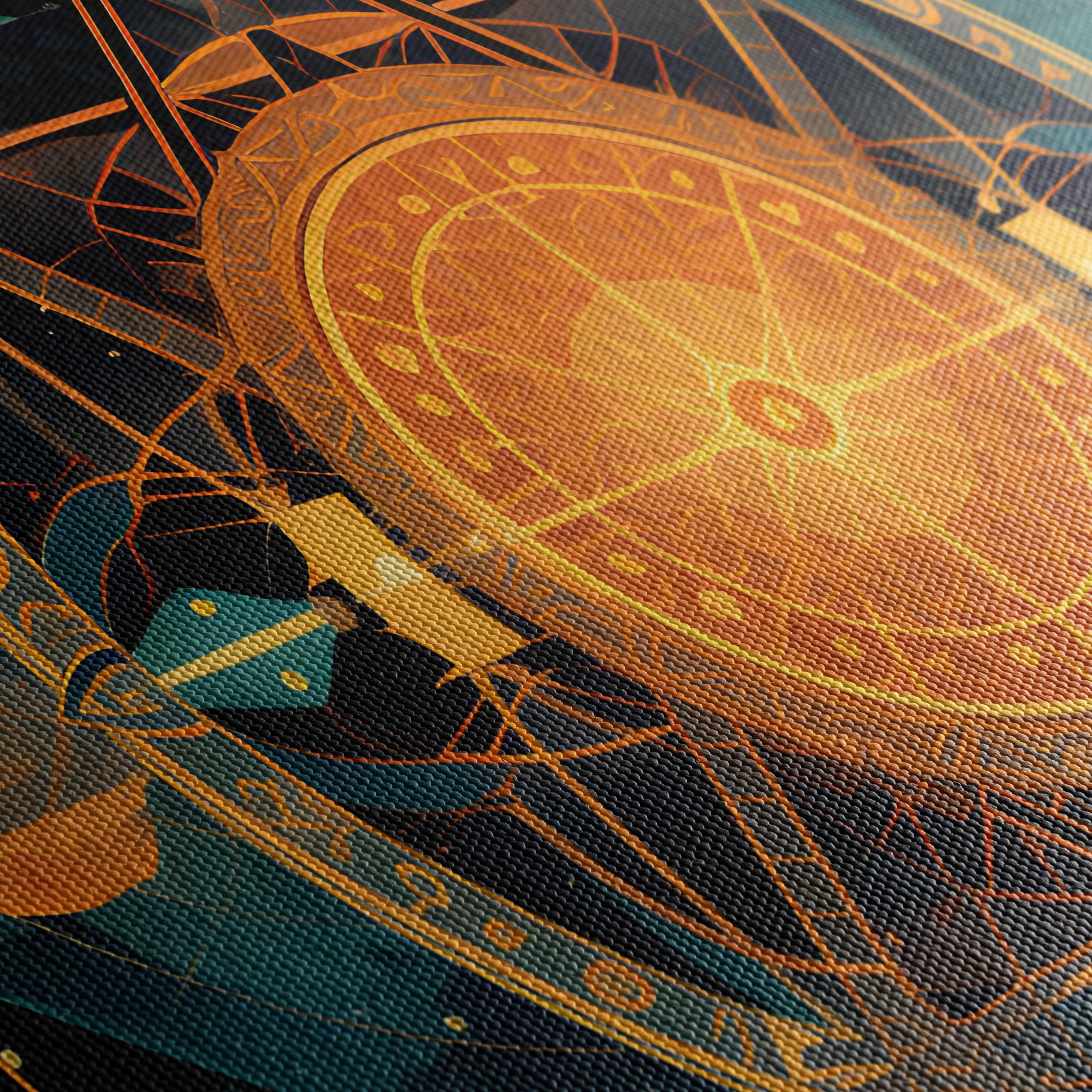 Celestial Abstract Design with Cosmic Elements - Image 5