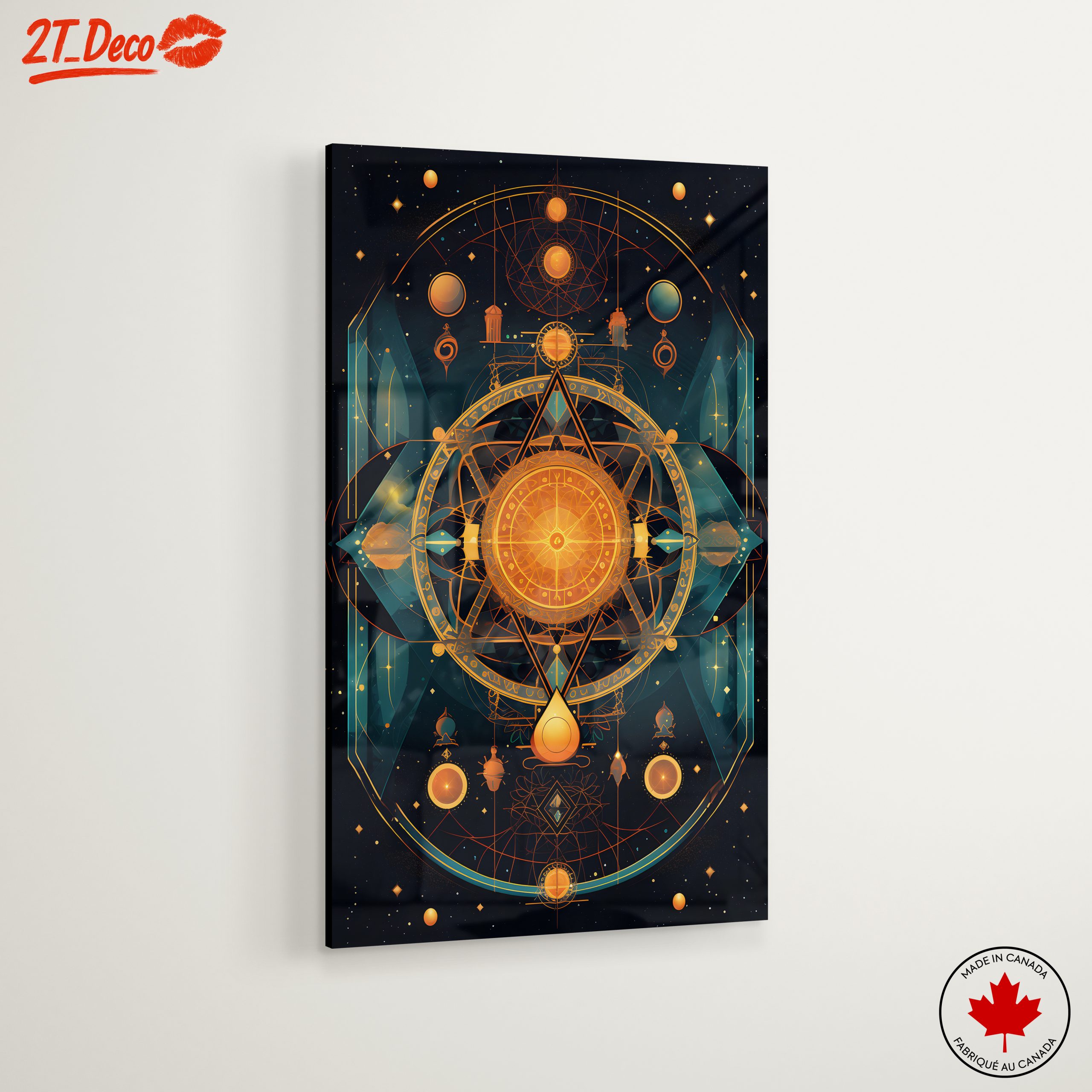 Celestial Abstract Design with Cosmic Elements - Image 6
