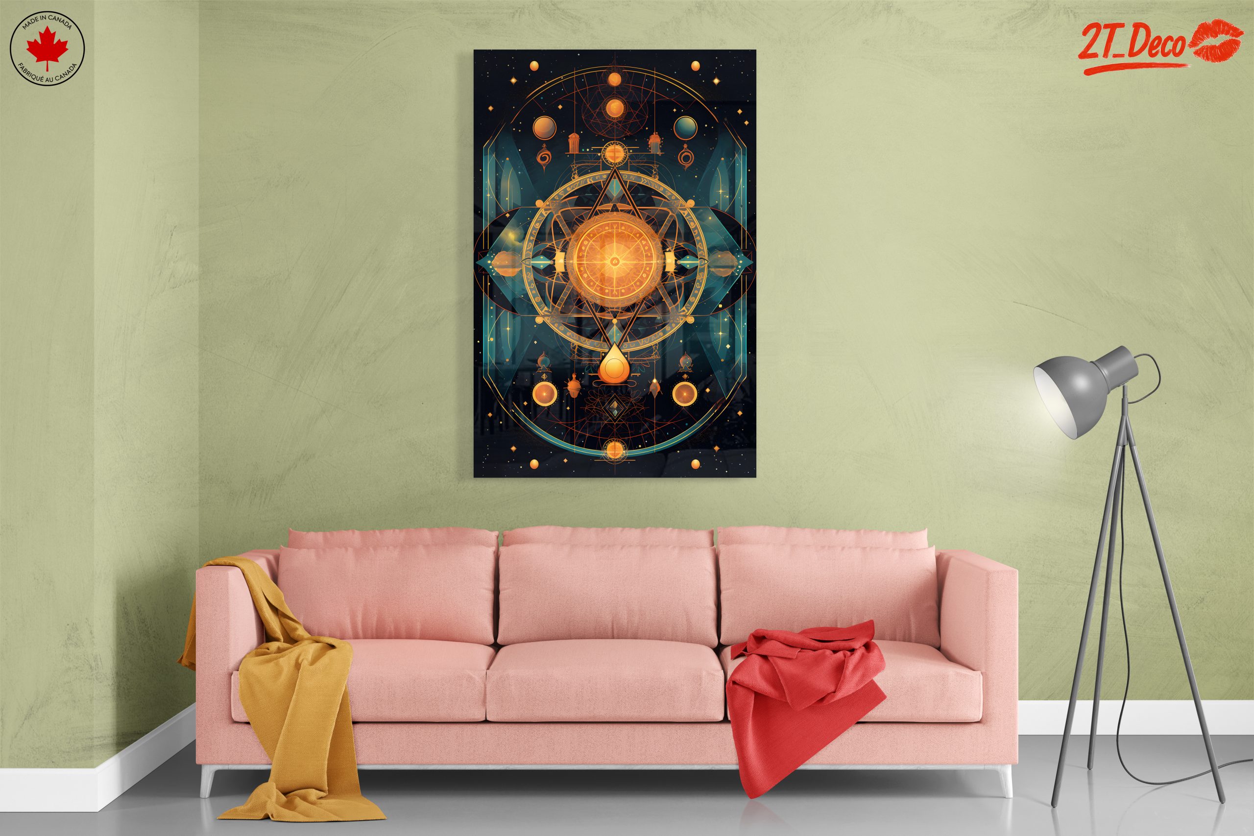 Celestial Abstract Design with Cosmic Elements - Image 7