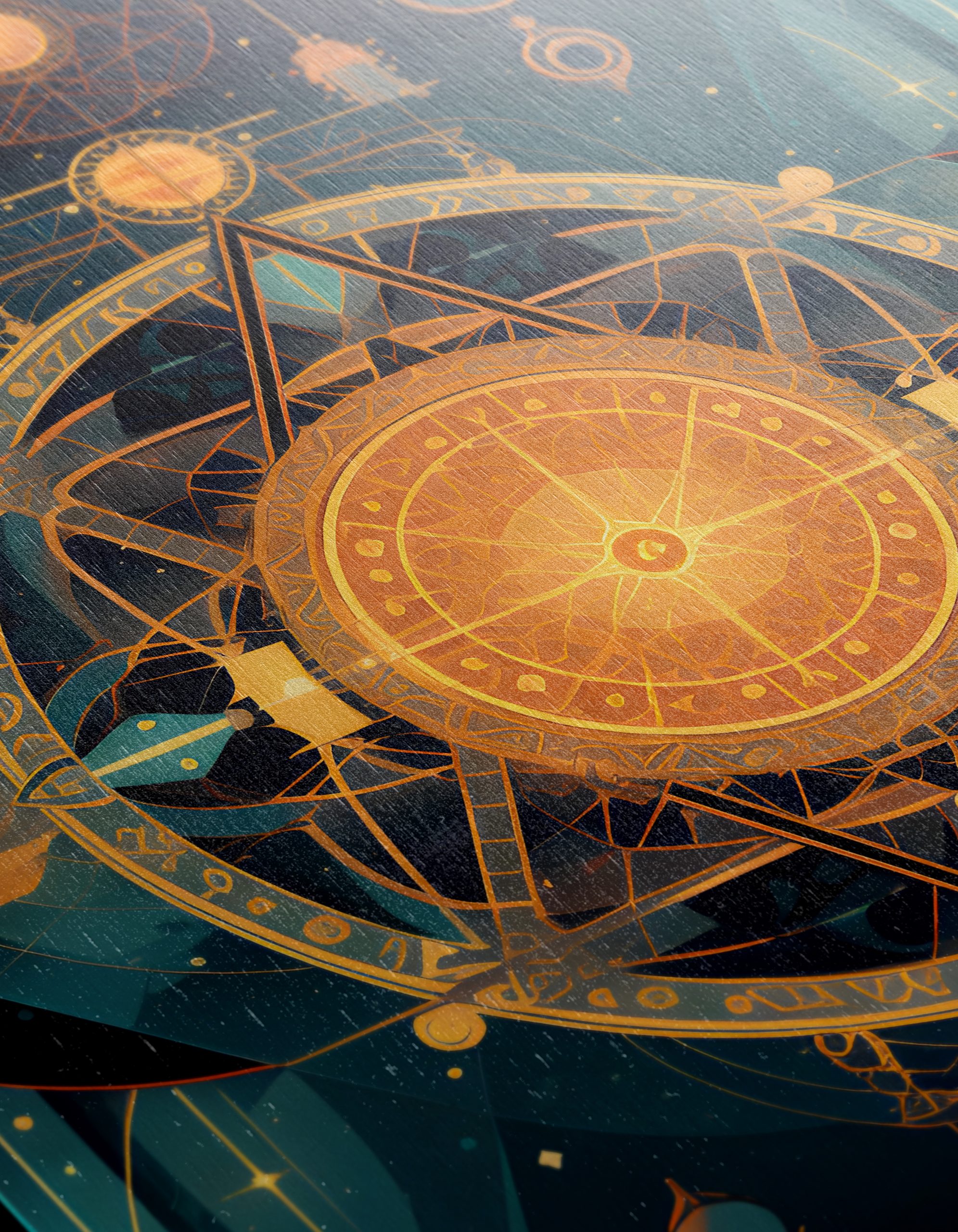 Celestial Abstract Design with Cosmic Elements - Image 12