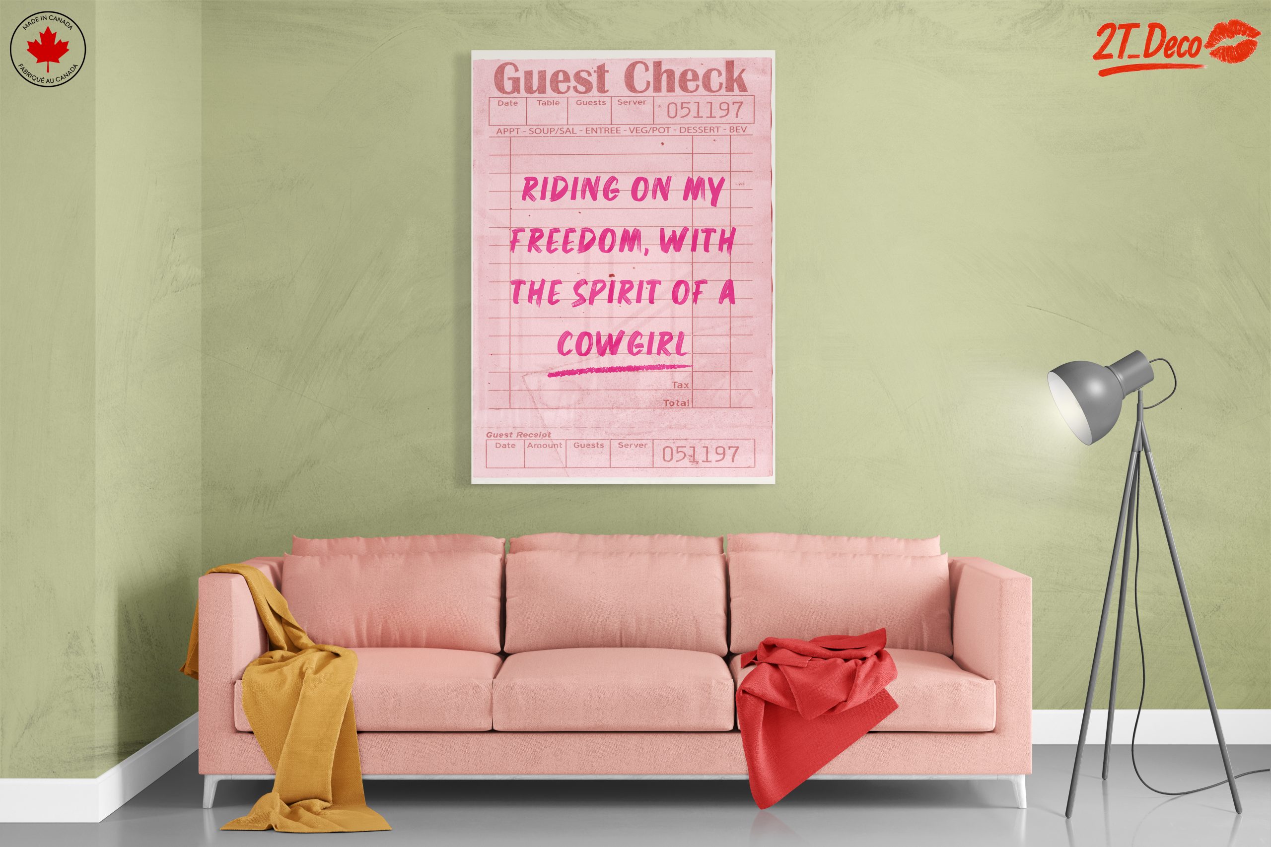 Cowgirl Spirit Guest Check Artwork - Image 7