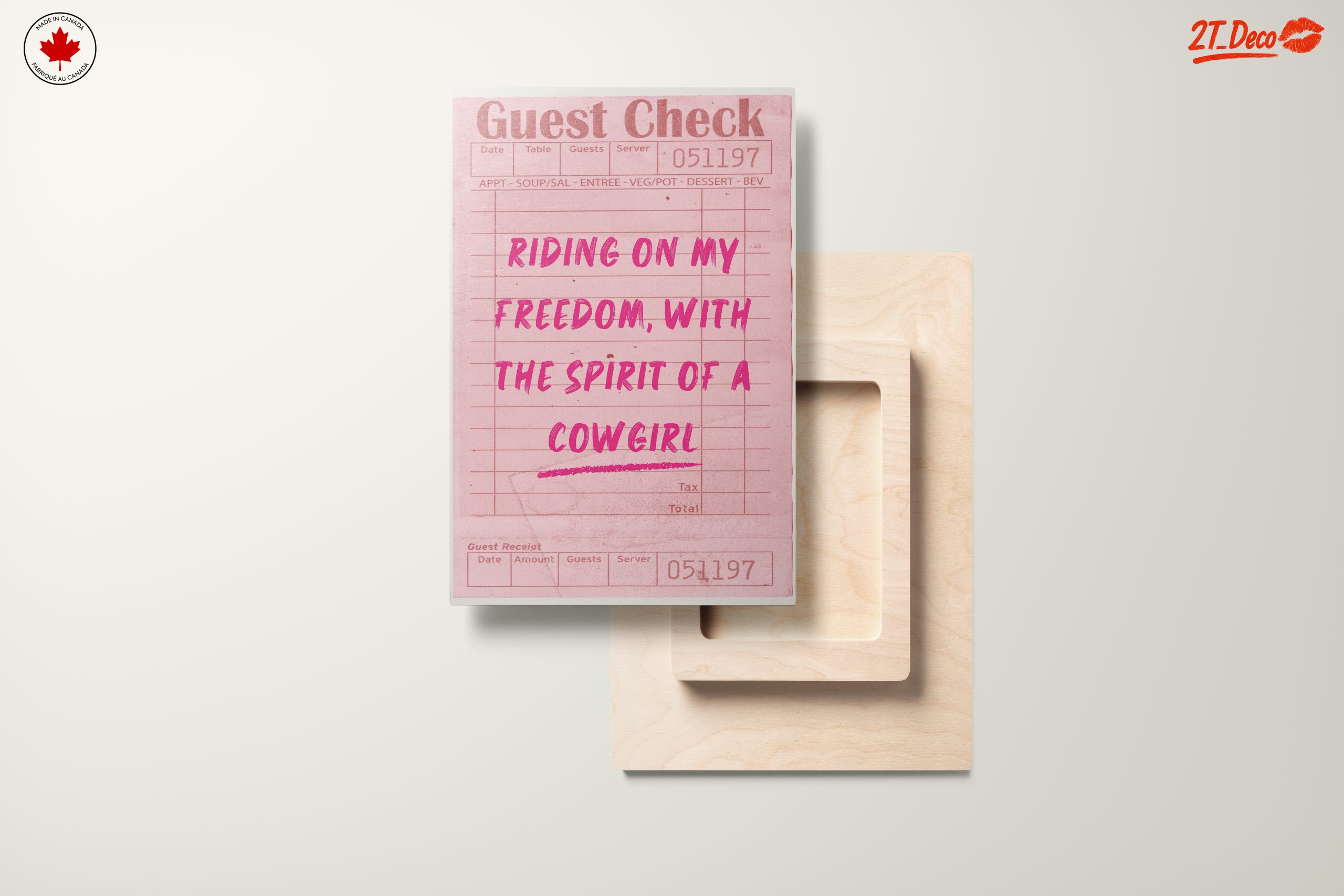 Cowgirl Spirit Guest Check Artwork - Image 11