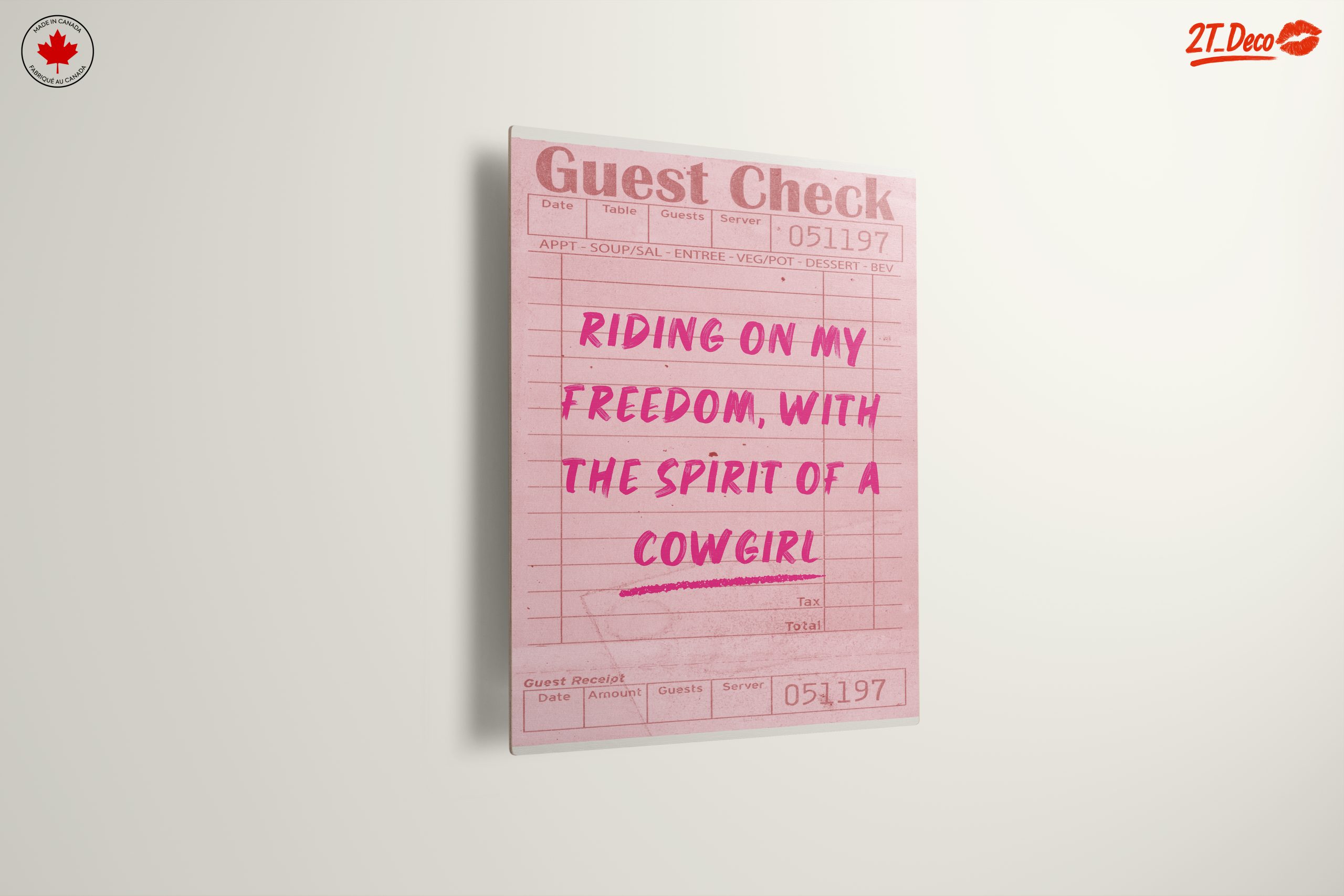 Cowgirl Spirit Guest Check Artwork - Image 13