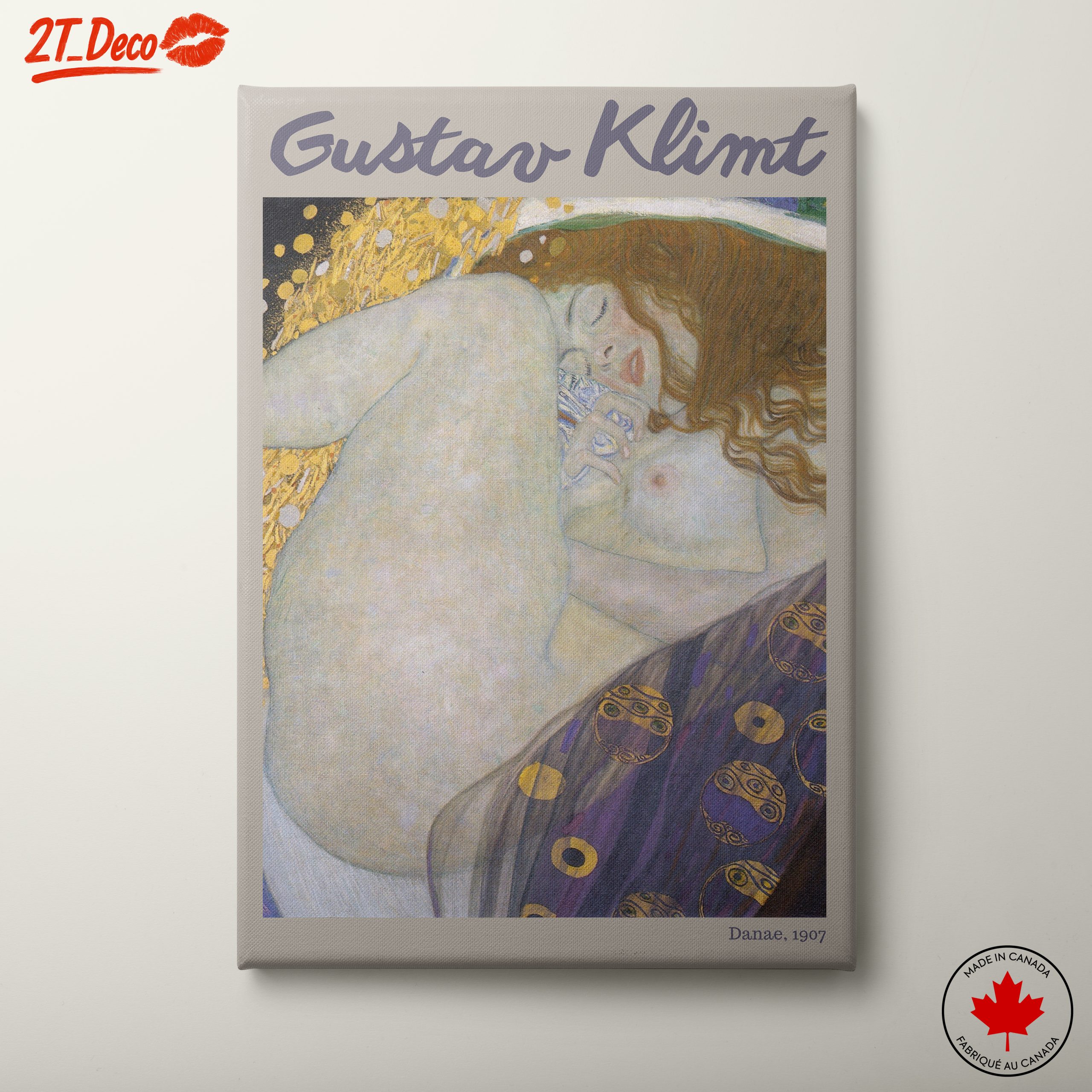 Gustav Klimt Danae Art
