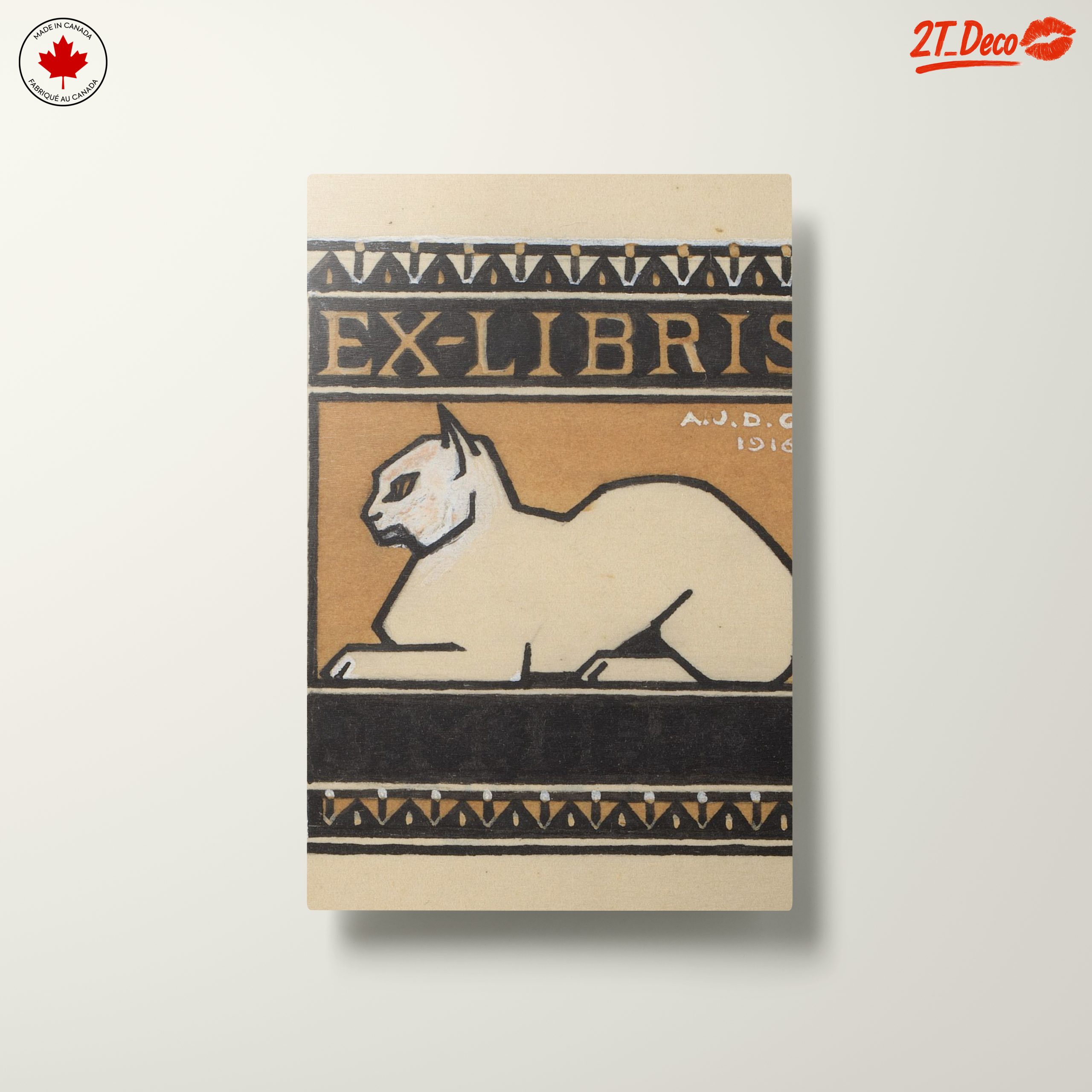 Artistic Cat Illustration Ex Libris - Image 10