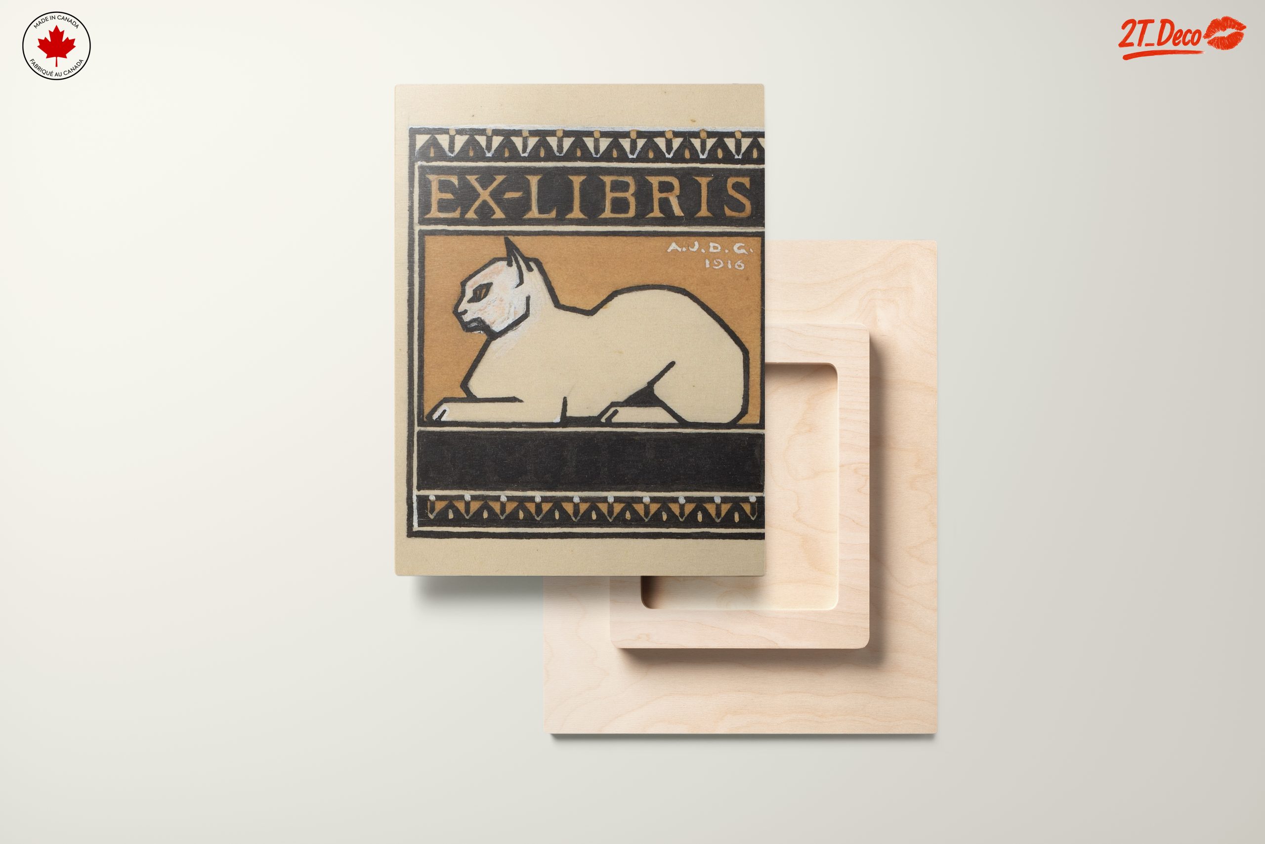 Artistic Cat Illustration Ex Libris - Image 11