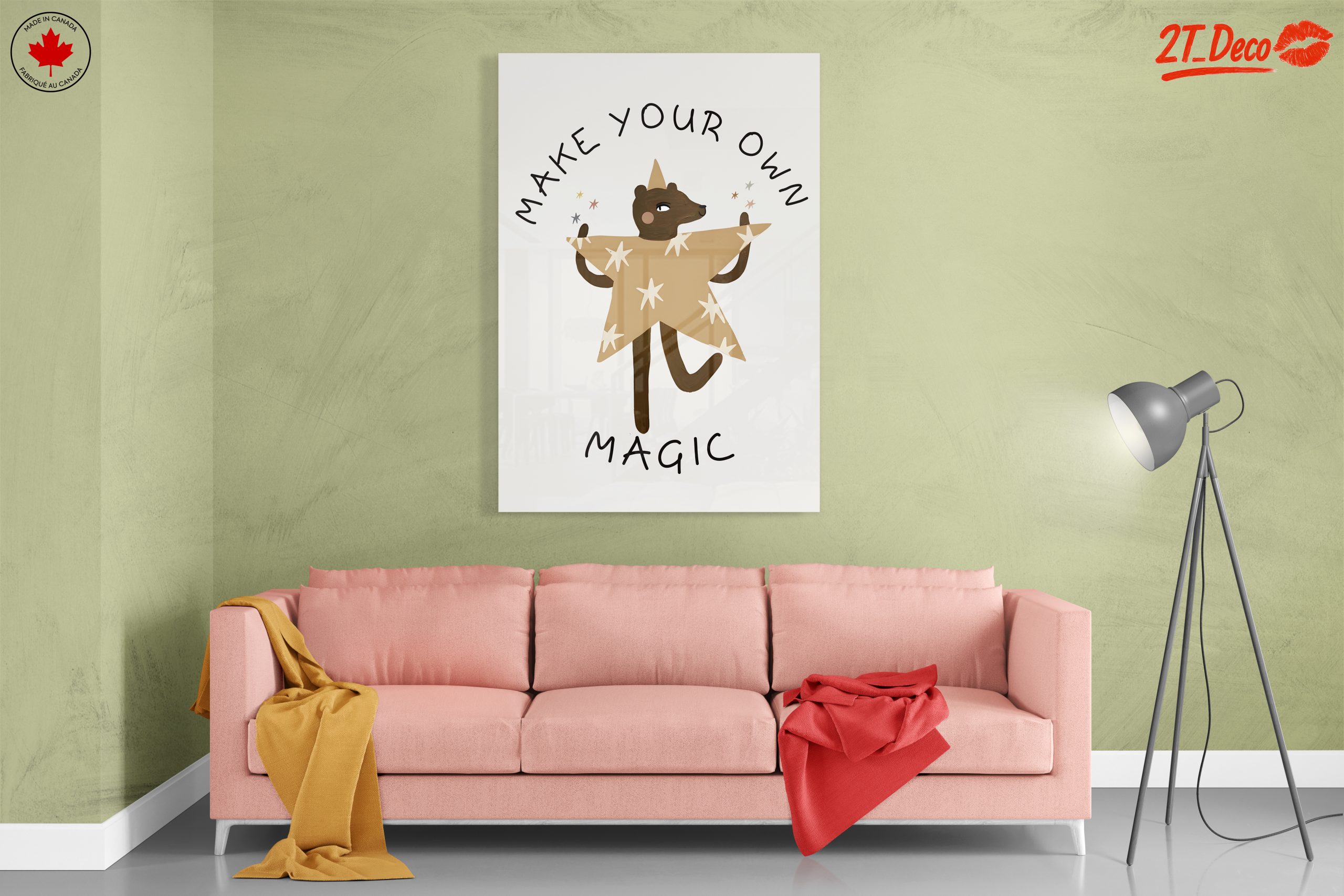 Whimsical Bear Making Magic Art - Image 7