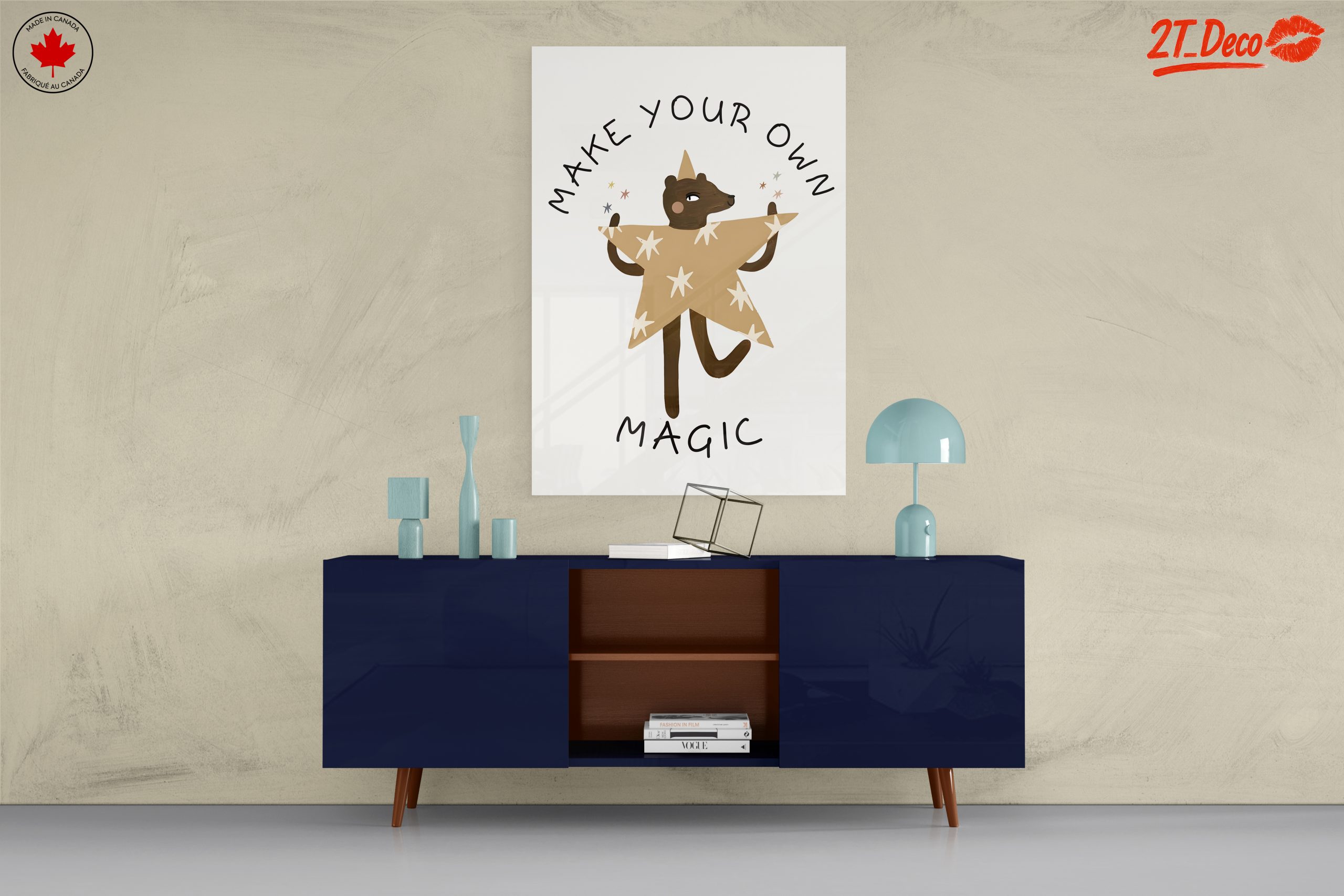 Whimsical Bear Making Magic Art - Image 8