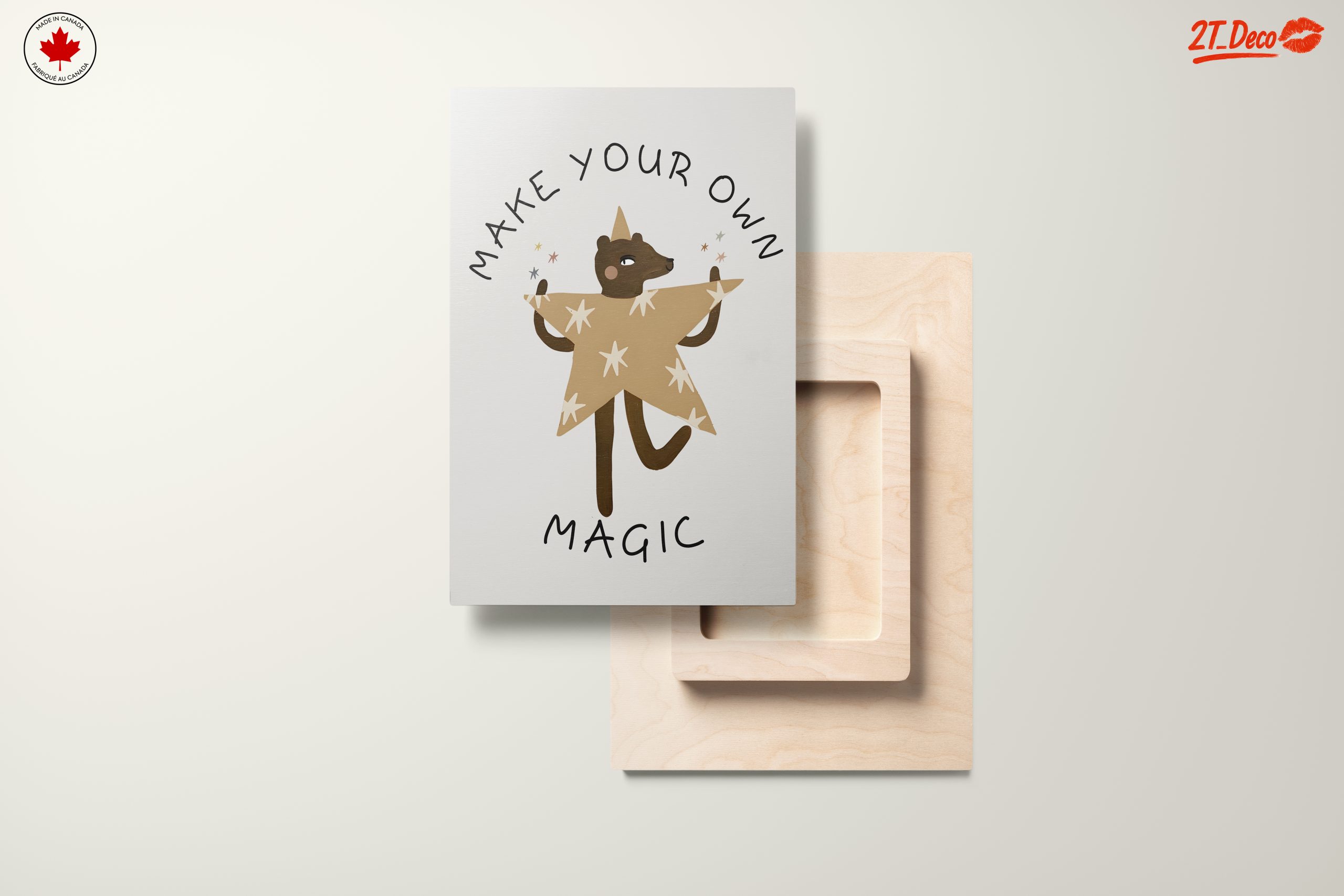 Whimsical Bear Making Magic Art - Image 11