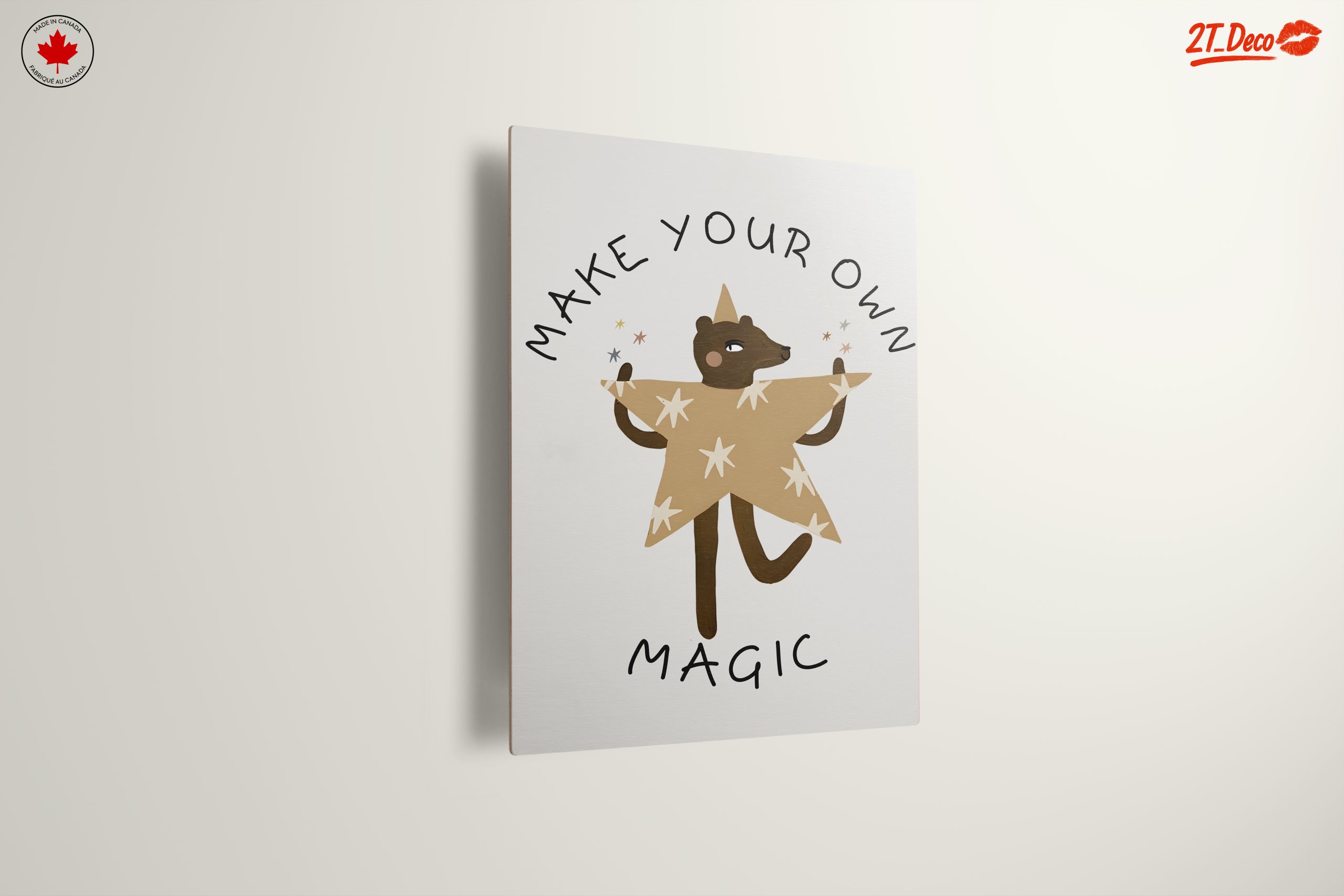 Whimsical Bear Making Magic Art - Image 13