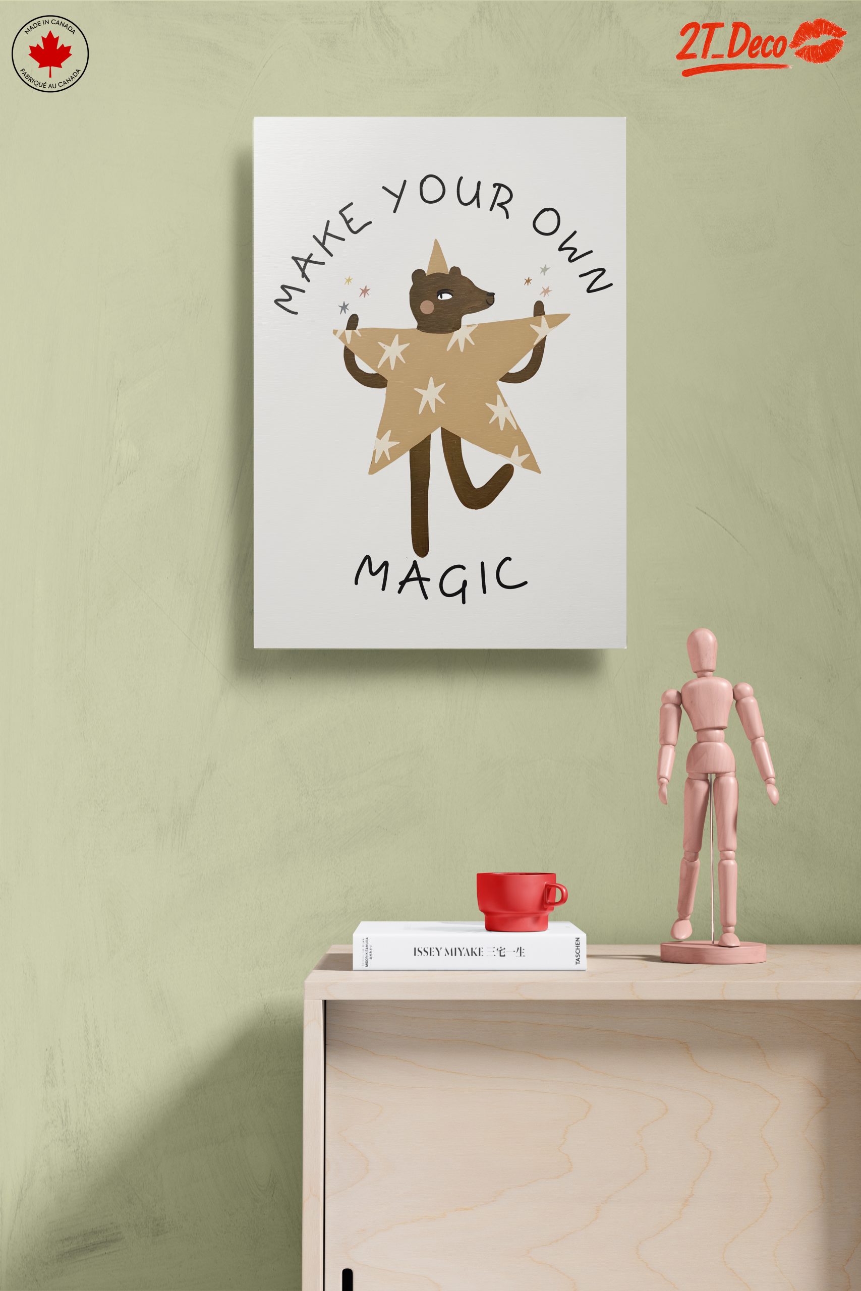 Whimsical Bear Making Magic Art - Image 14