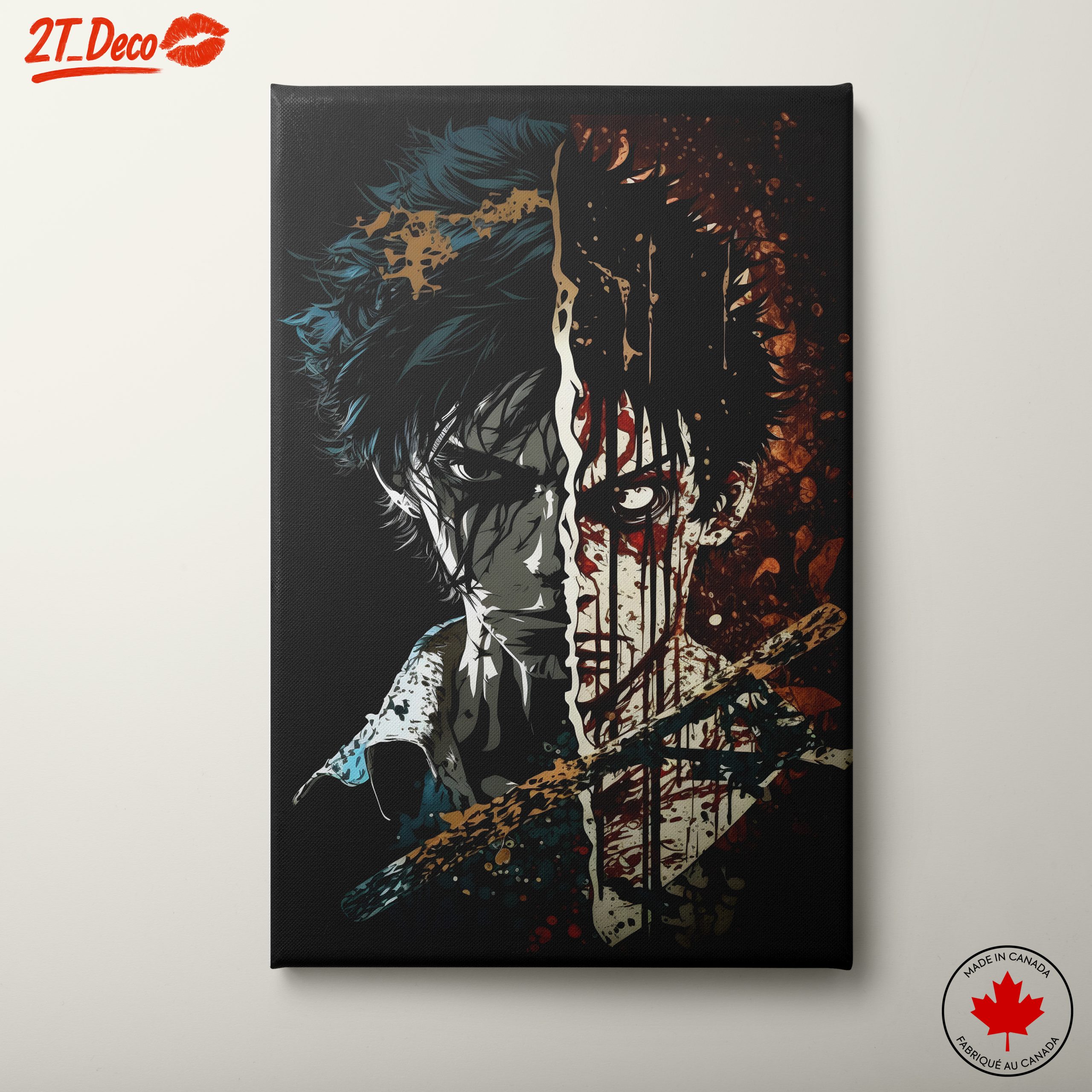 Demon Slayer Inspired Artistic Portrait