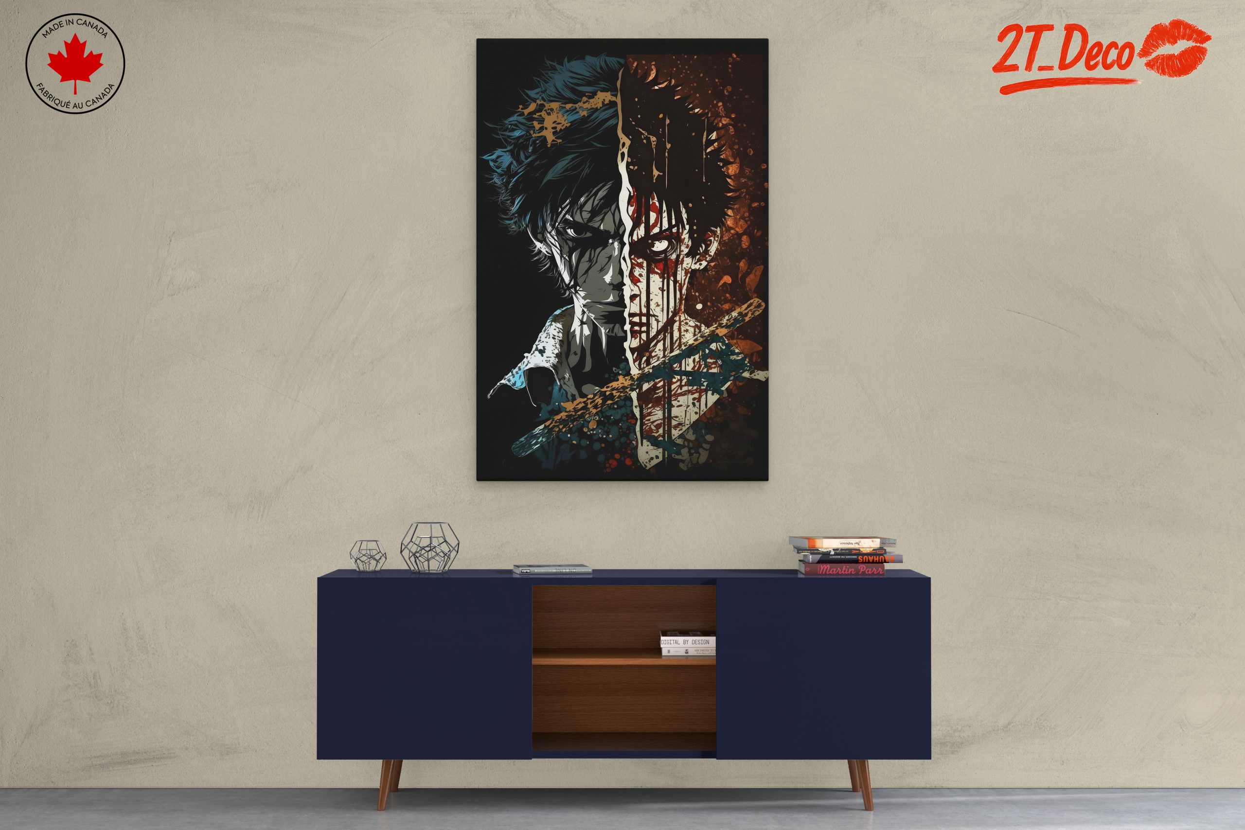 Demon Slayer Inspired Artistic Portrait - Image 3