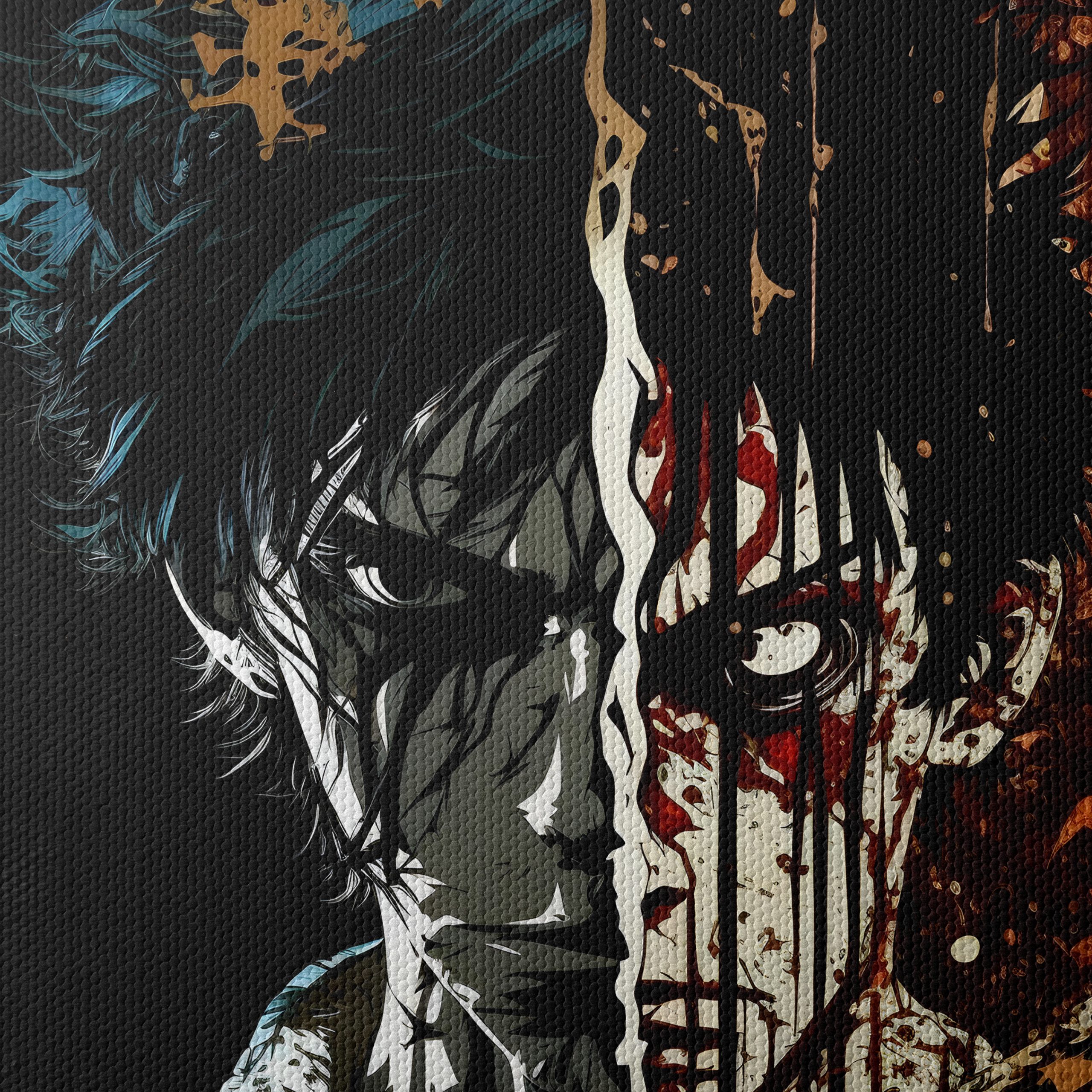 Demon Slayer Inspired Artistic Portrait - Image 4