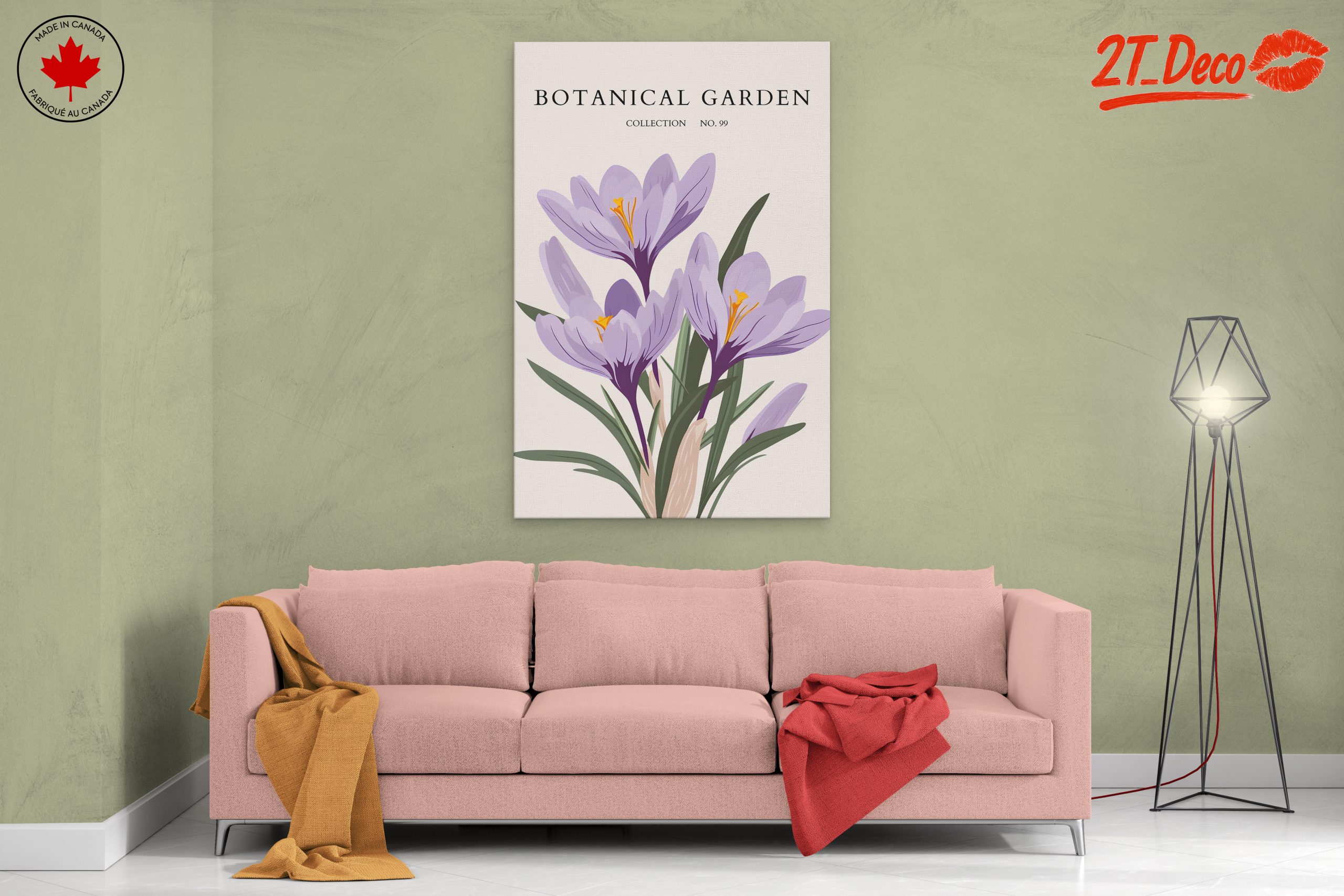 Vibrant Crocus Floral Artwork - Image 2