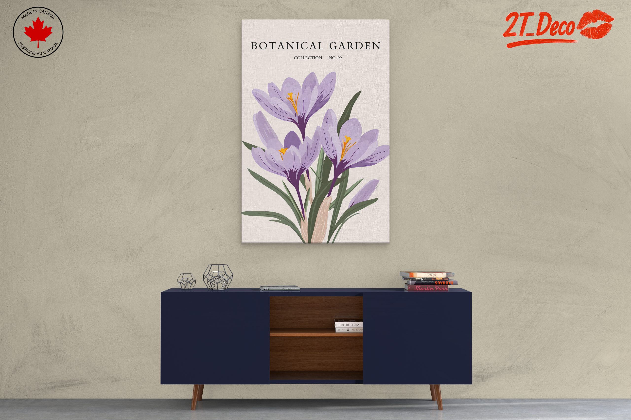 Vibrant Crocus Floral Artwork - Image 3